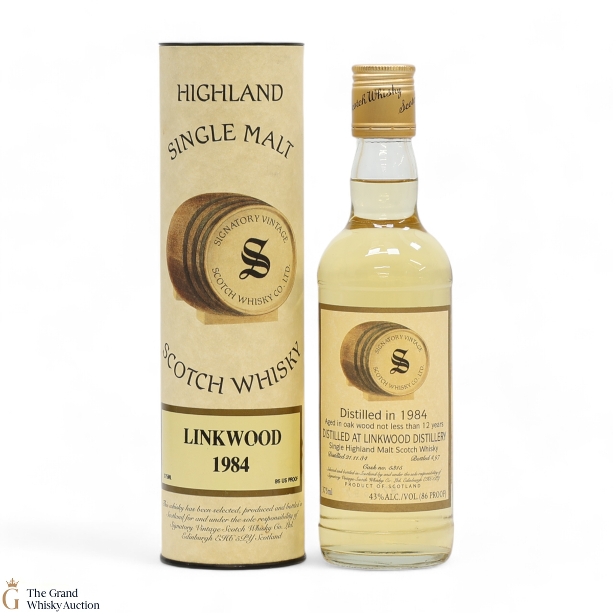 Linkwood - 12 Year Old 1984 #5315 - Signatory (37.5cl)