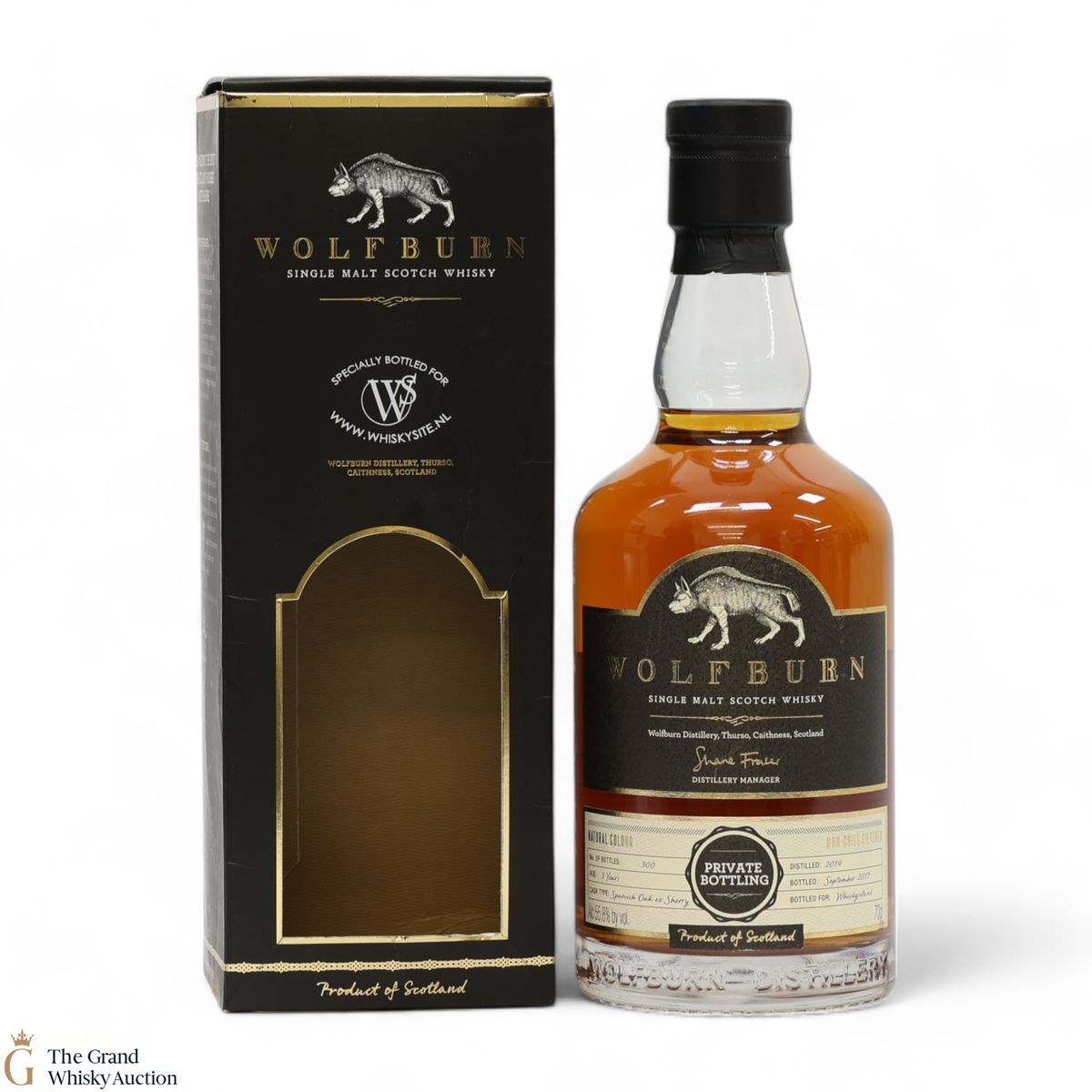 Wolfburn - 3 Year Old 2014 - Private Bottling Whiskysite.nl