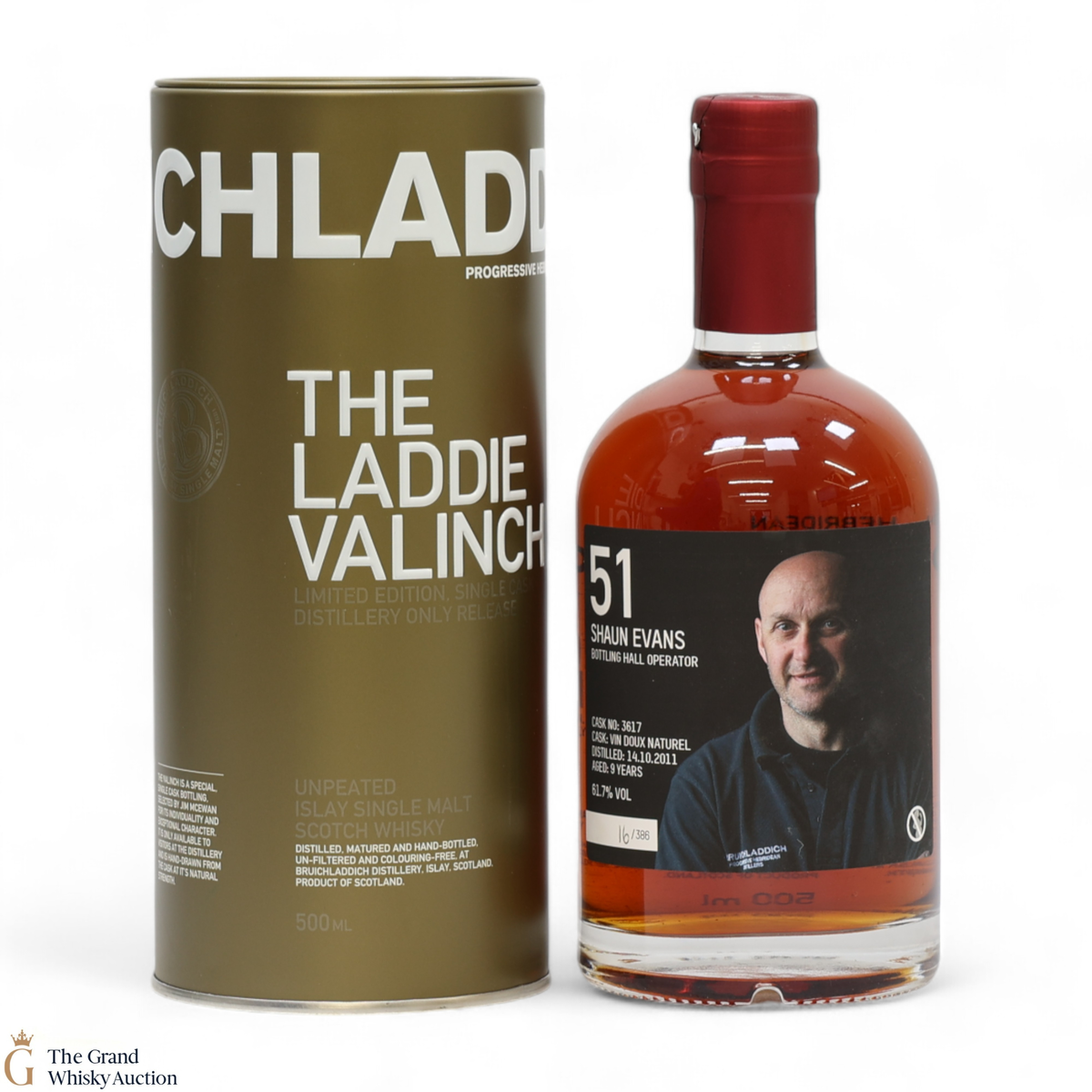Bruichladdich - 9 Year Old 2011 - Valinch 51 - Shaun Evans (50cl)