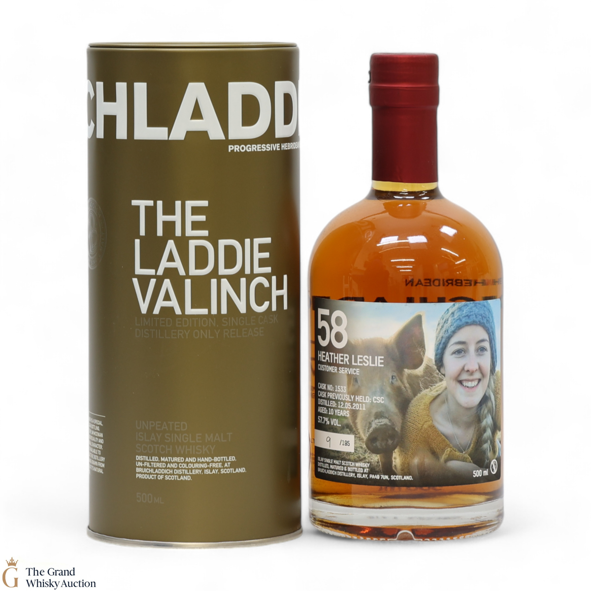 Bruichladdich - 10 Year Old - Valinch 58 - Heather Leslie (50cl)