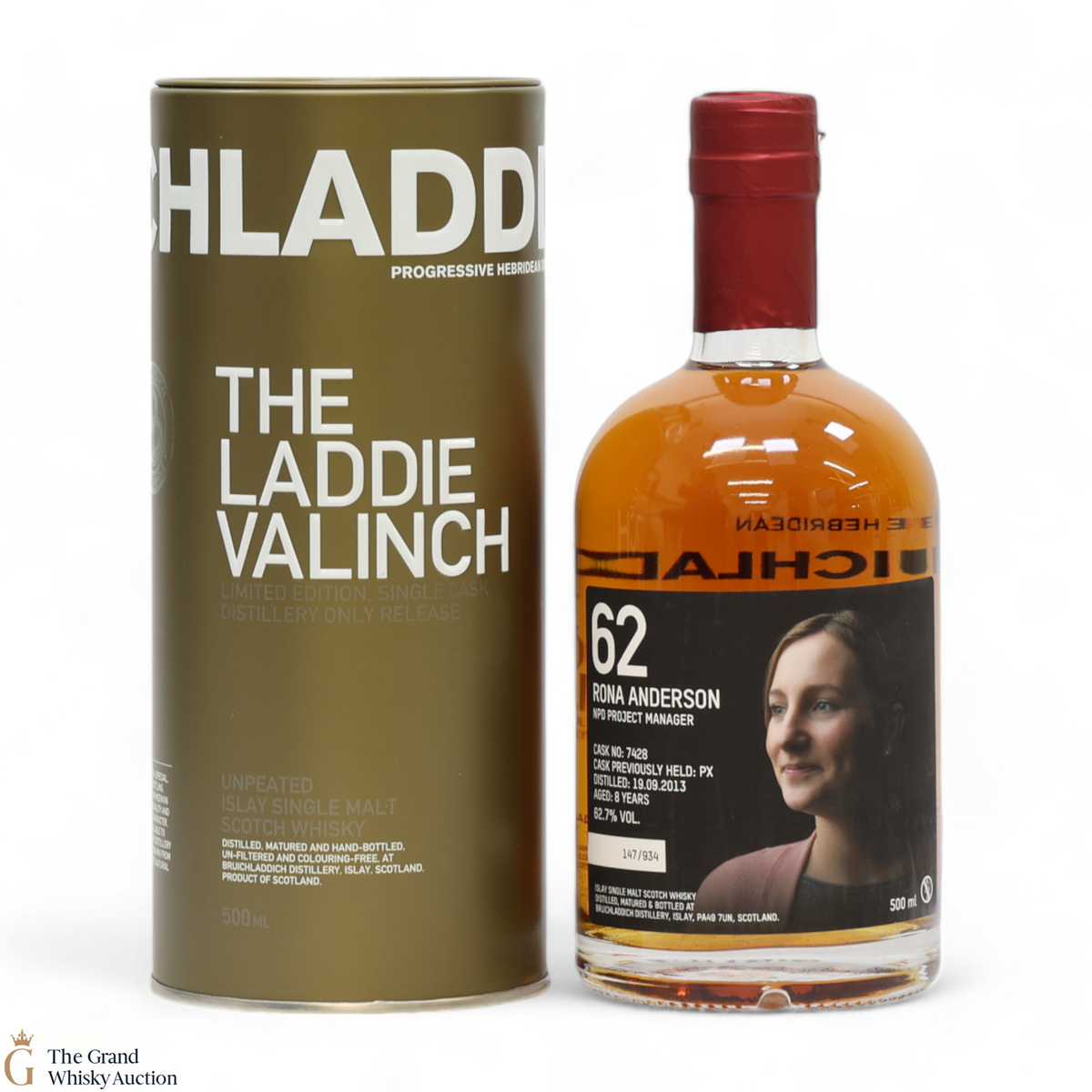 Bruichladdich - 8 Year Old - Valinch 62 - Rona Anderson (50cl)