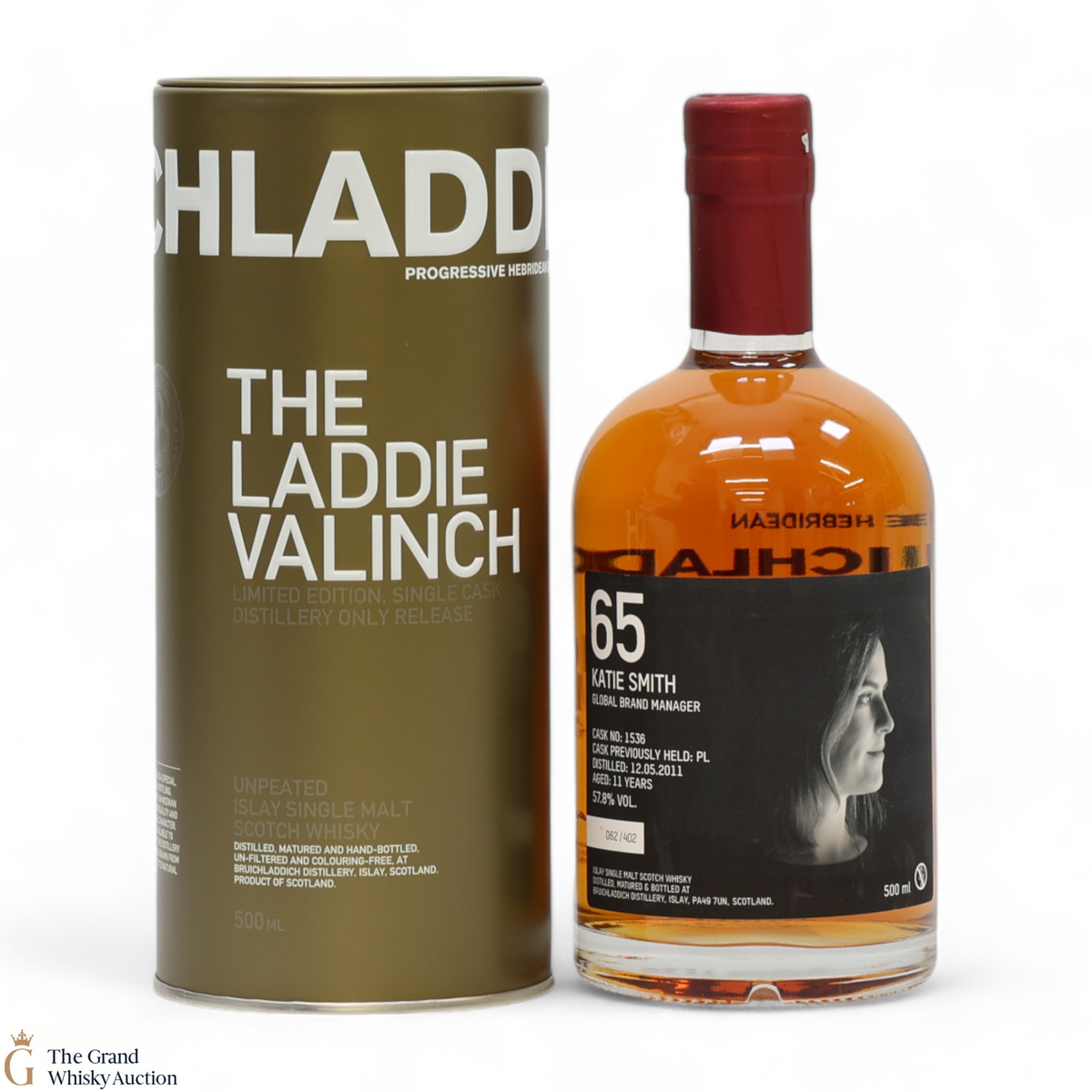 Bruichladdich - 11 Year Old - Valinch 65 - Katie Smith #1536 (50cl)