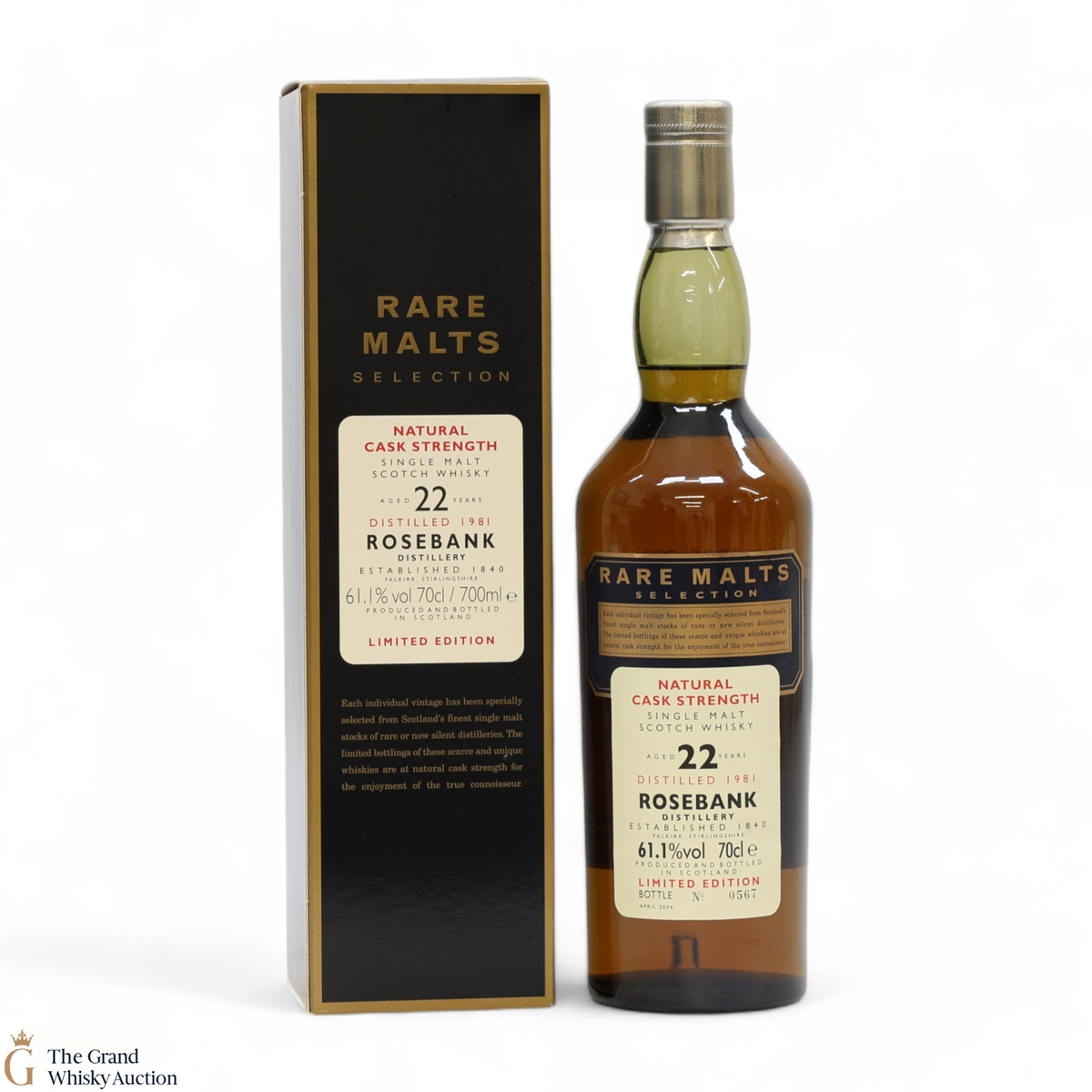 Rosebank - 22 Year Old 1981 - Rare Malts 61.1%