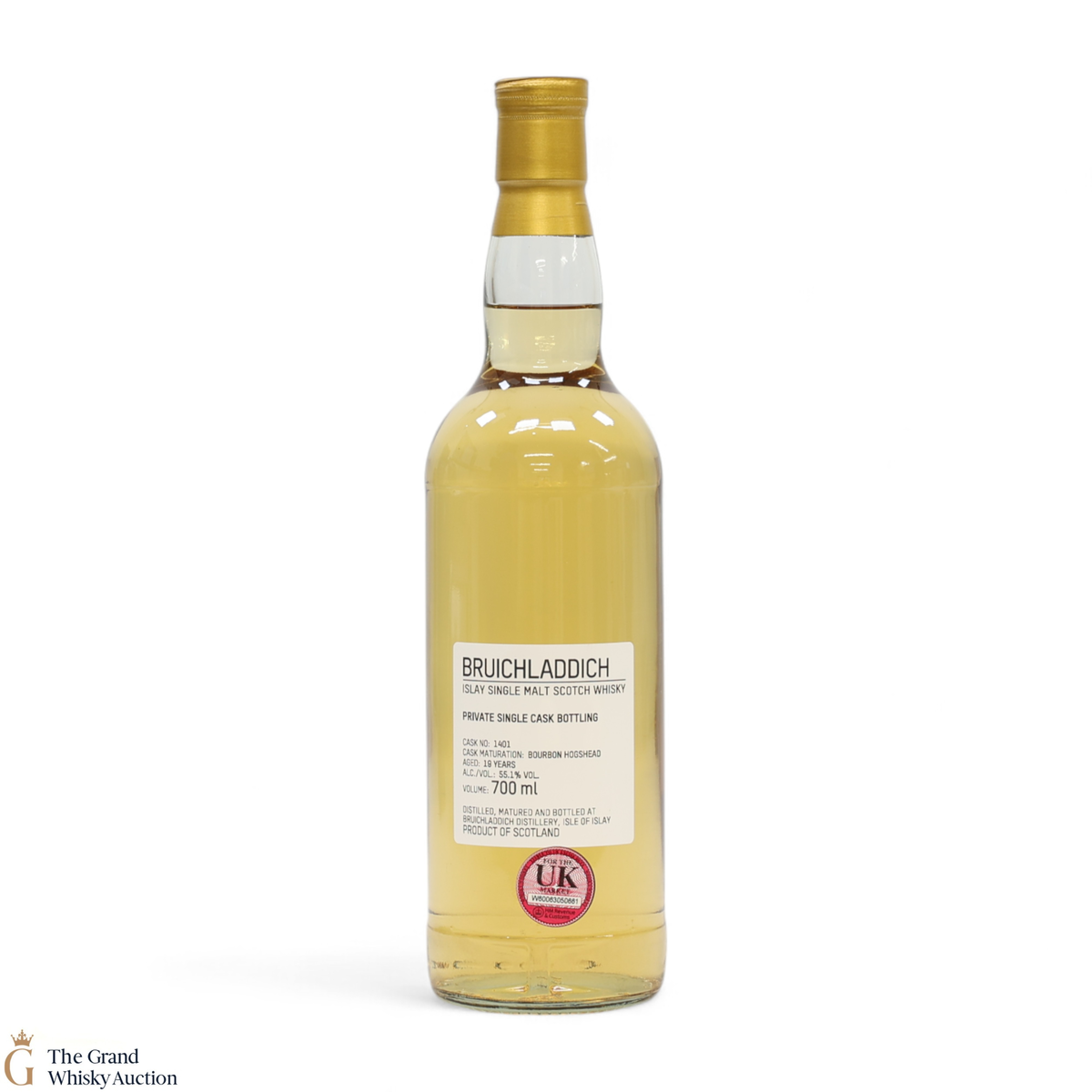 Bruichladdich - 19 Year Old - 1st Fill Bourbon Hogshead #1401 - Private Cask