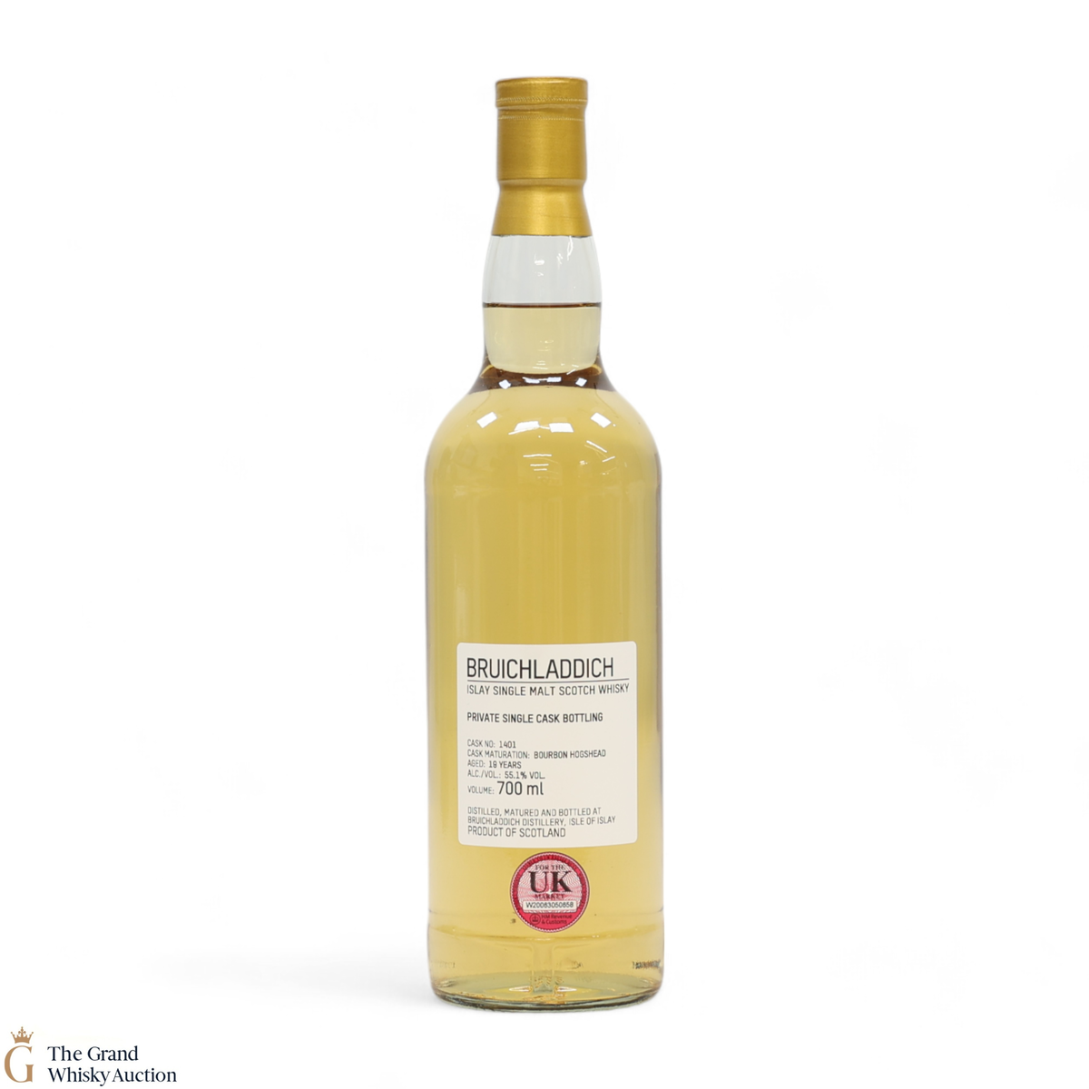 Bruichladdich - 19 Year Old - 1st Fill Bourbon Hogshead #1401 - Private Cask