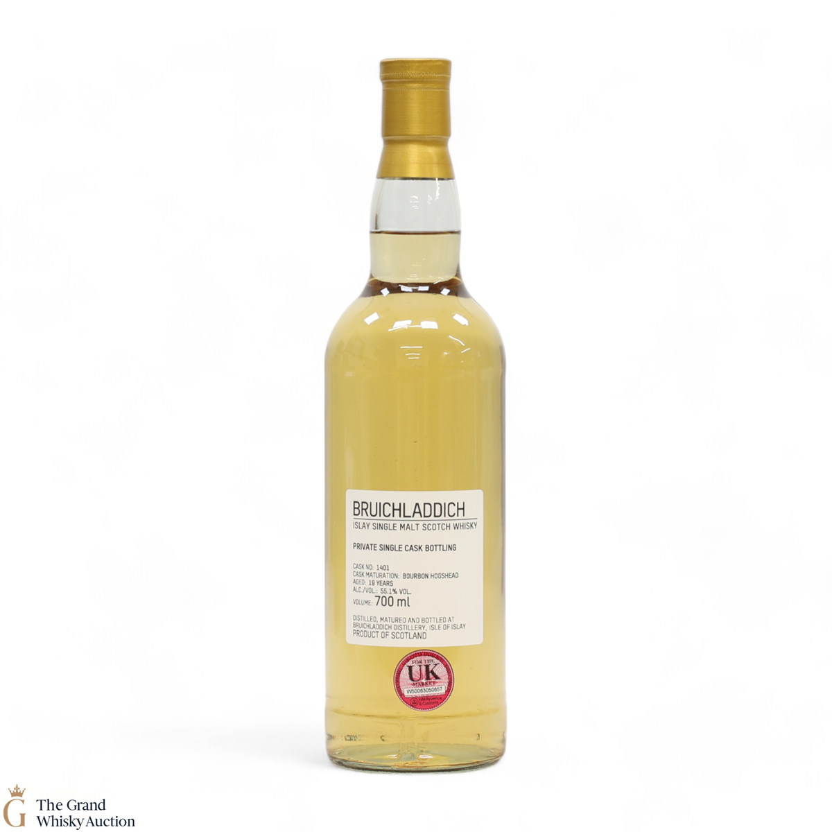 Bruichladdich - 19 Year Old - 1st Fill Bourbon Hogshead #1401 - Private Cask