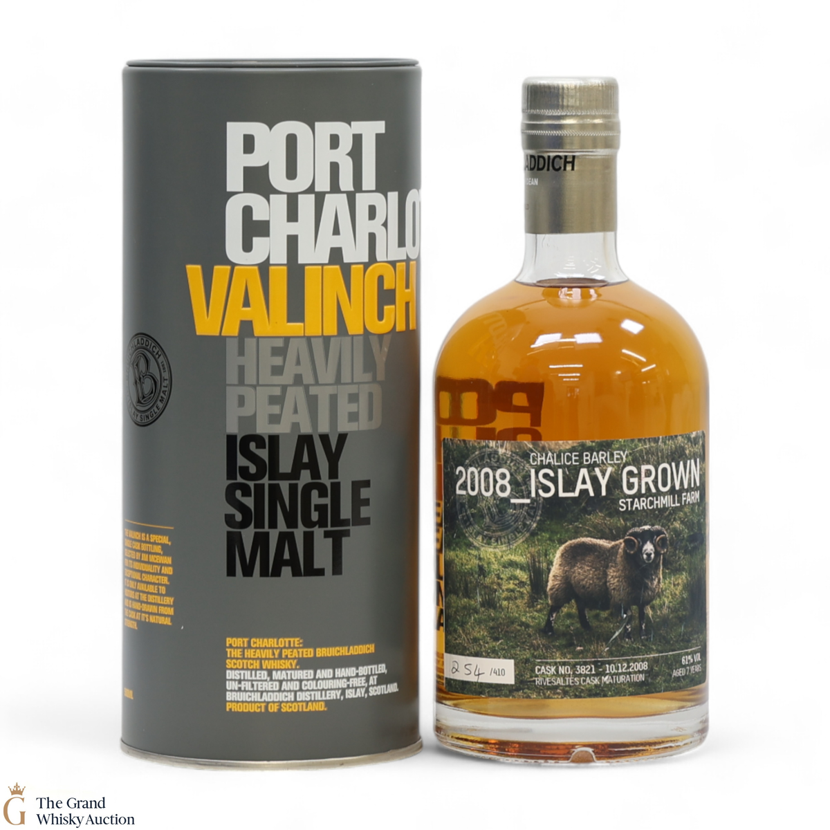 Port Charlotte - 7 Year Old - 2008 #3821 - Islay Grown Starchmill Farm Valinch (50cl)