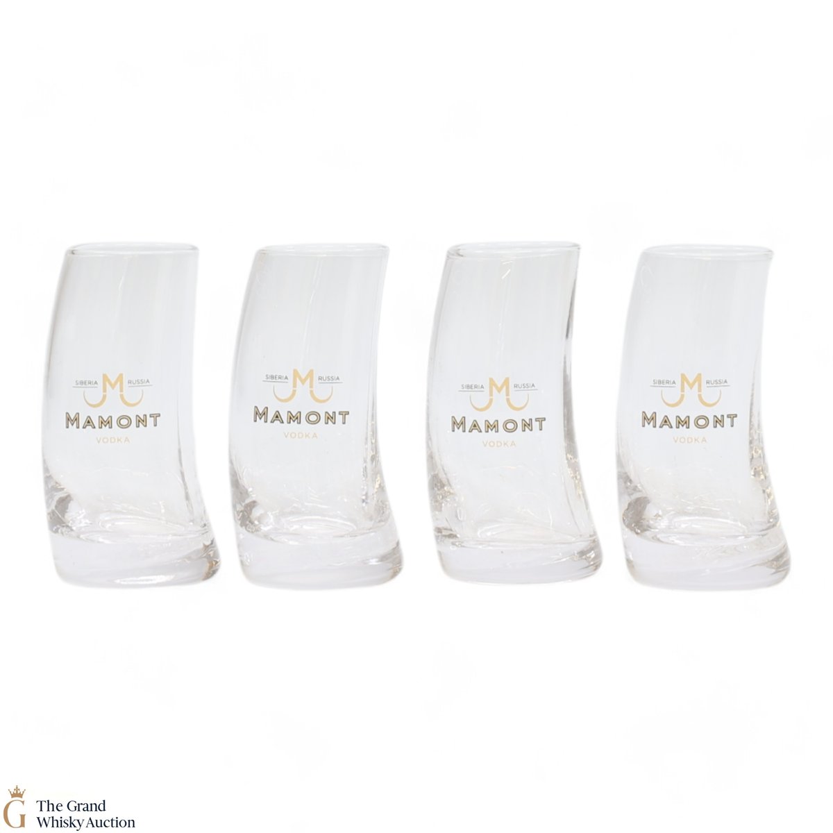 Mamont - Siberia Russia Vodka Glasses (x4)
