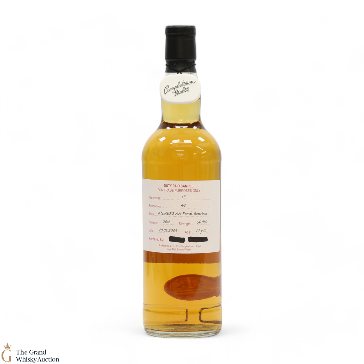 Kilkerran - 14 Year Old 2009 Fresh Bourbon - Duty Paid Sample 56.9%