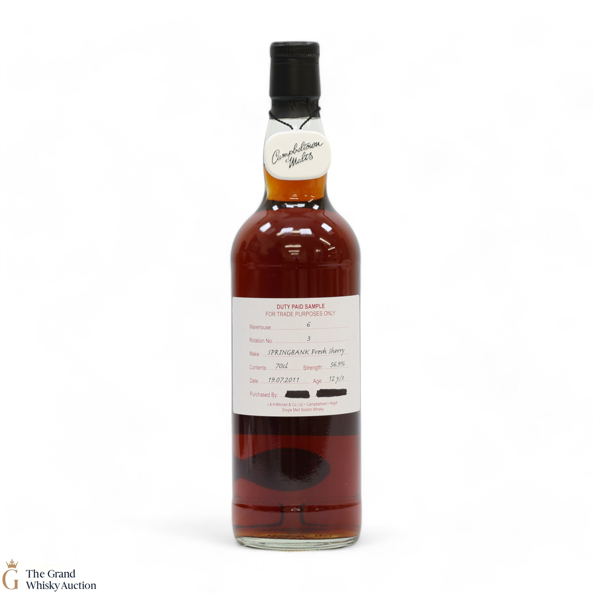 Springbank - 12 Year Old 2011 Fresh Sherry - Duty Paid Sample 56.9%