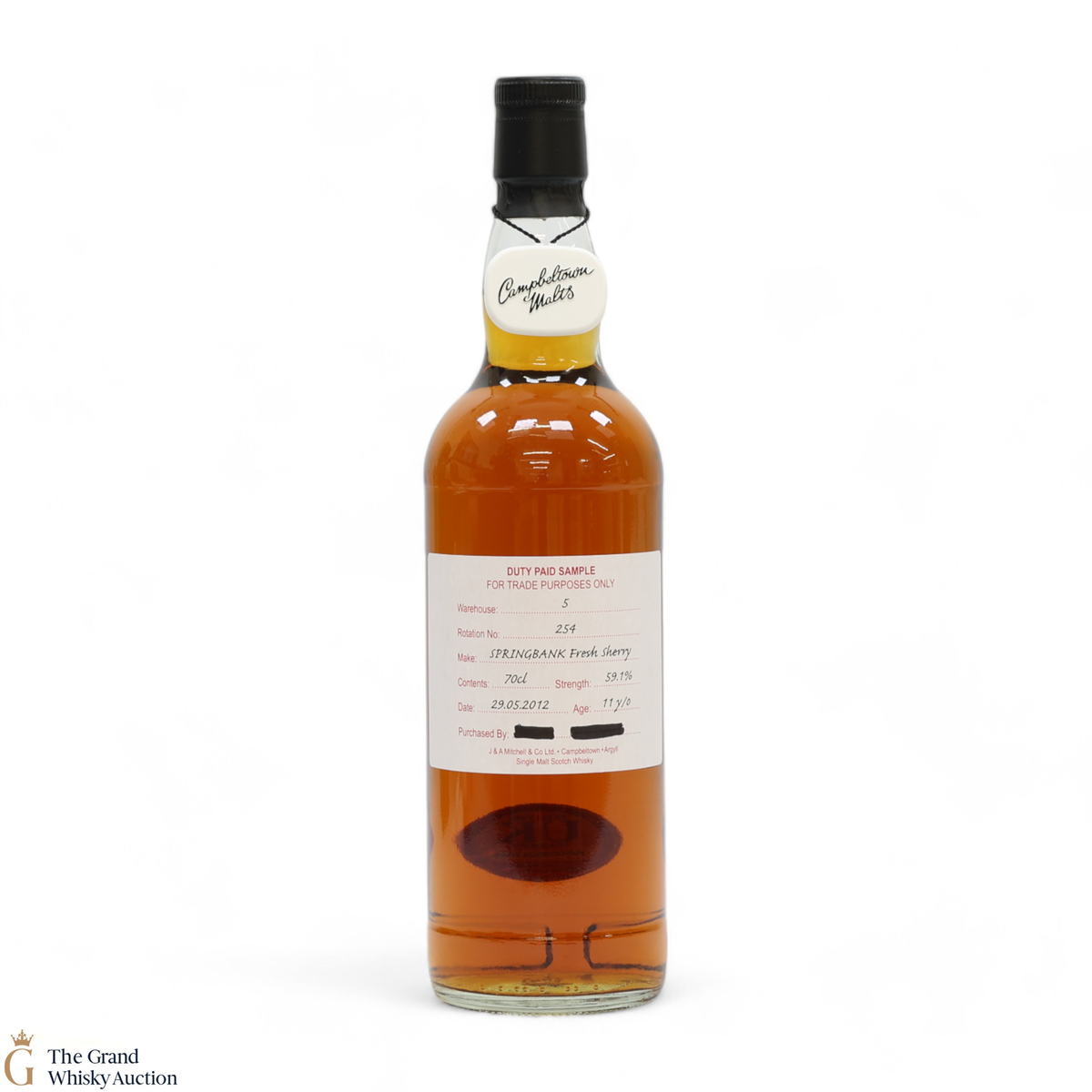 Springbank - 11 Year Old 2012 Fresh Sherry - Duty Paid Sample 59.1%