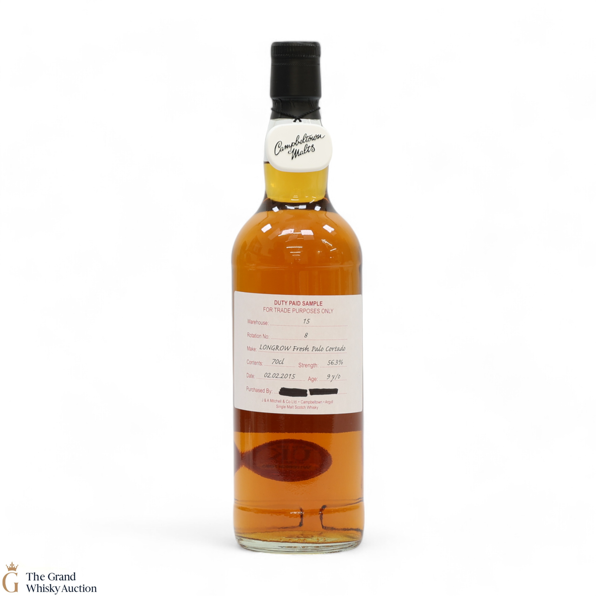Longrow - 9 Year Old 2015 Fresh Palo Cortado - Duty Paid Sample 56.3%