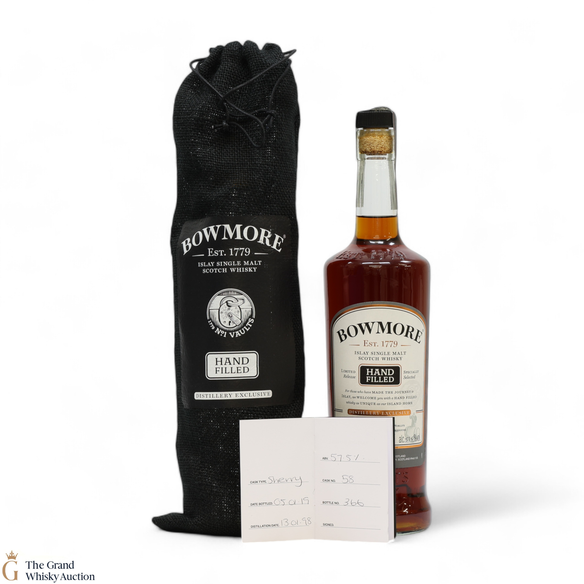 Bowmore - 20 Year Old 1998 - Hand Filled - Sherry Cask #58