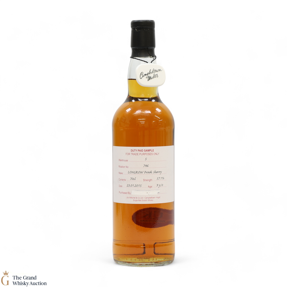 Longrow - 9 Year Old 2015 Fresh Sherry - Duty Paid Sample 57.1%