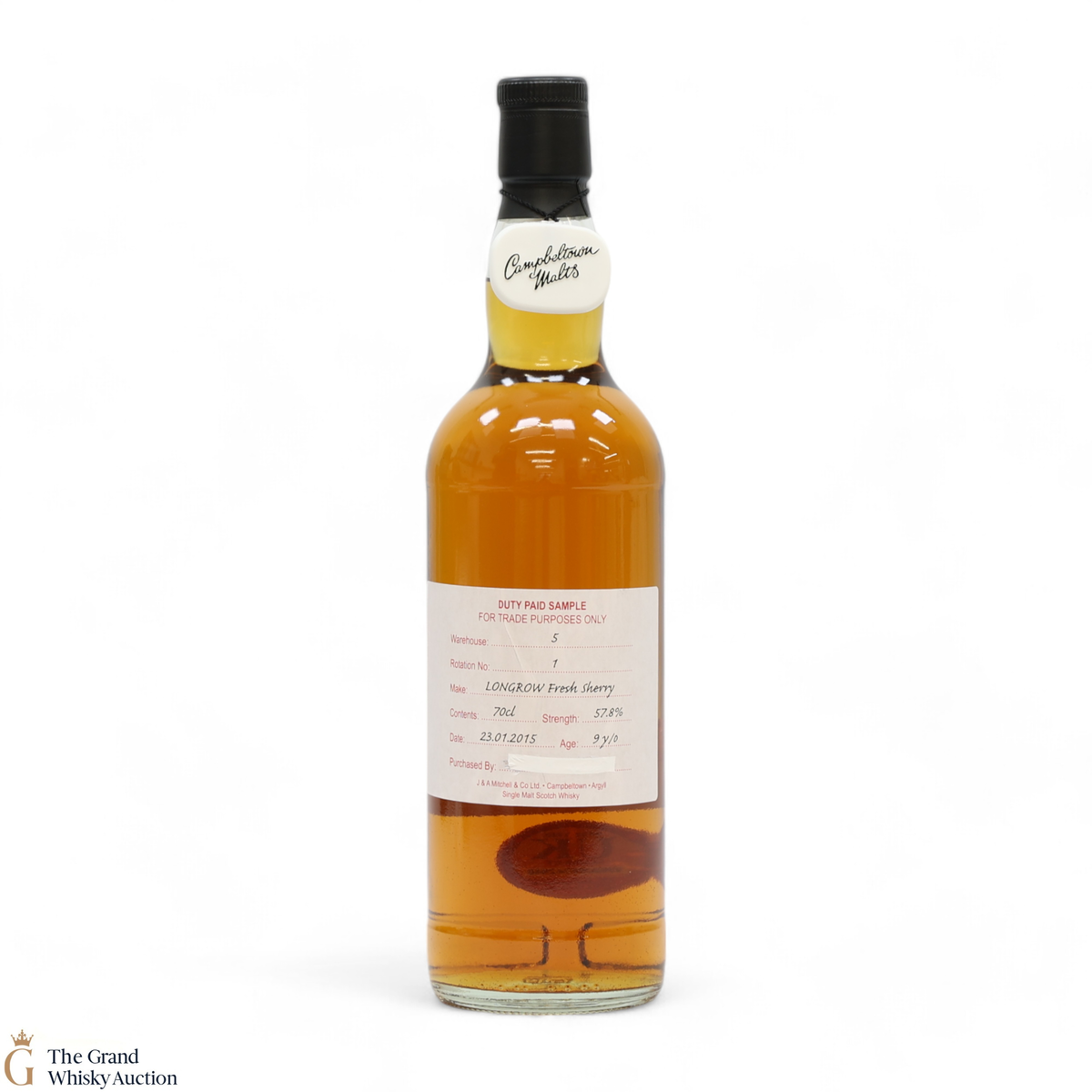 Longrow - 9 Year Old 2015 Fresh Sherry - Duty Paid Sample 57.8%
