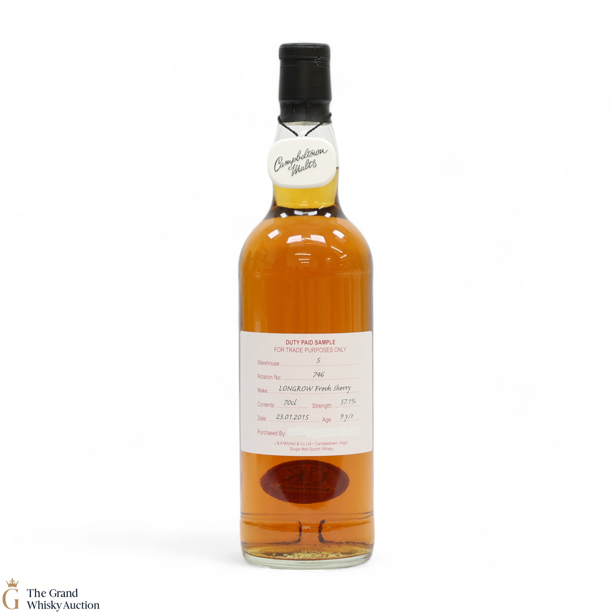 Longrow - 9 Year Old 2015 Fresh Sherry - Duty Paid Sample 57.1%