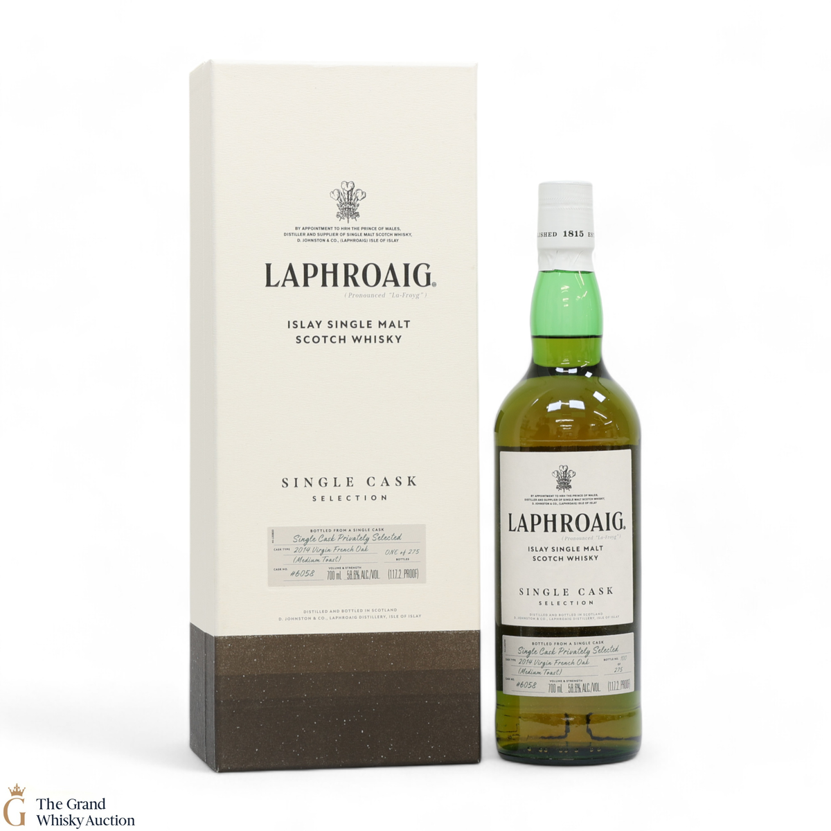 Laphroaig - 2014 Virgin French Oak Cask #6058 - Single Cask Selection - Privately Selected