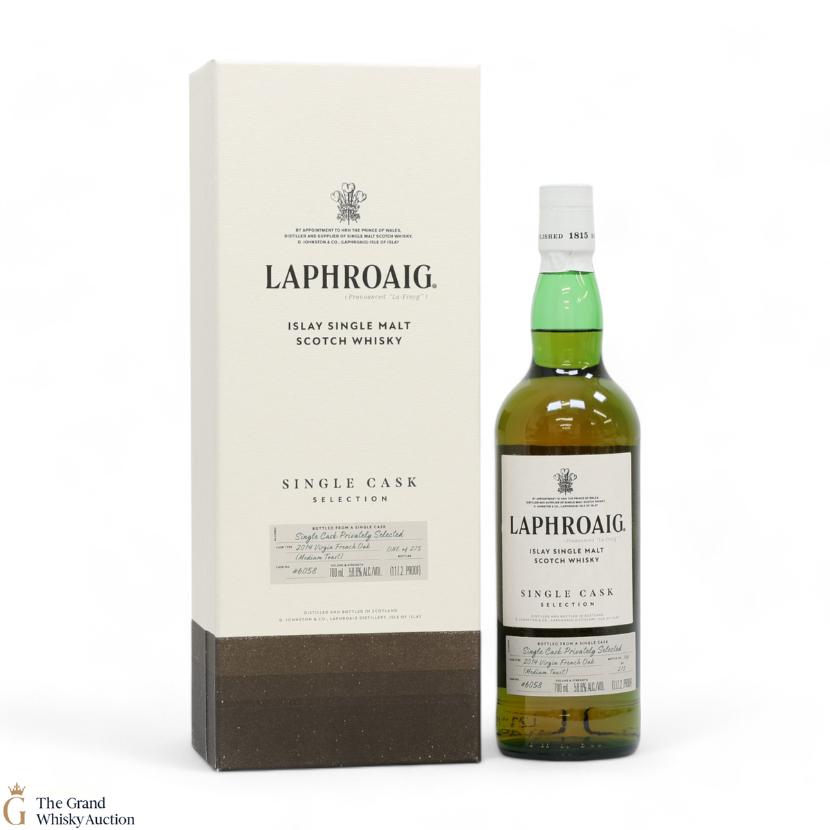 Laphroaig - 2014 Virgin French Oak Cask #6058 - Single Cask Selection - Privately Selected