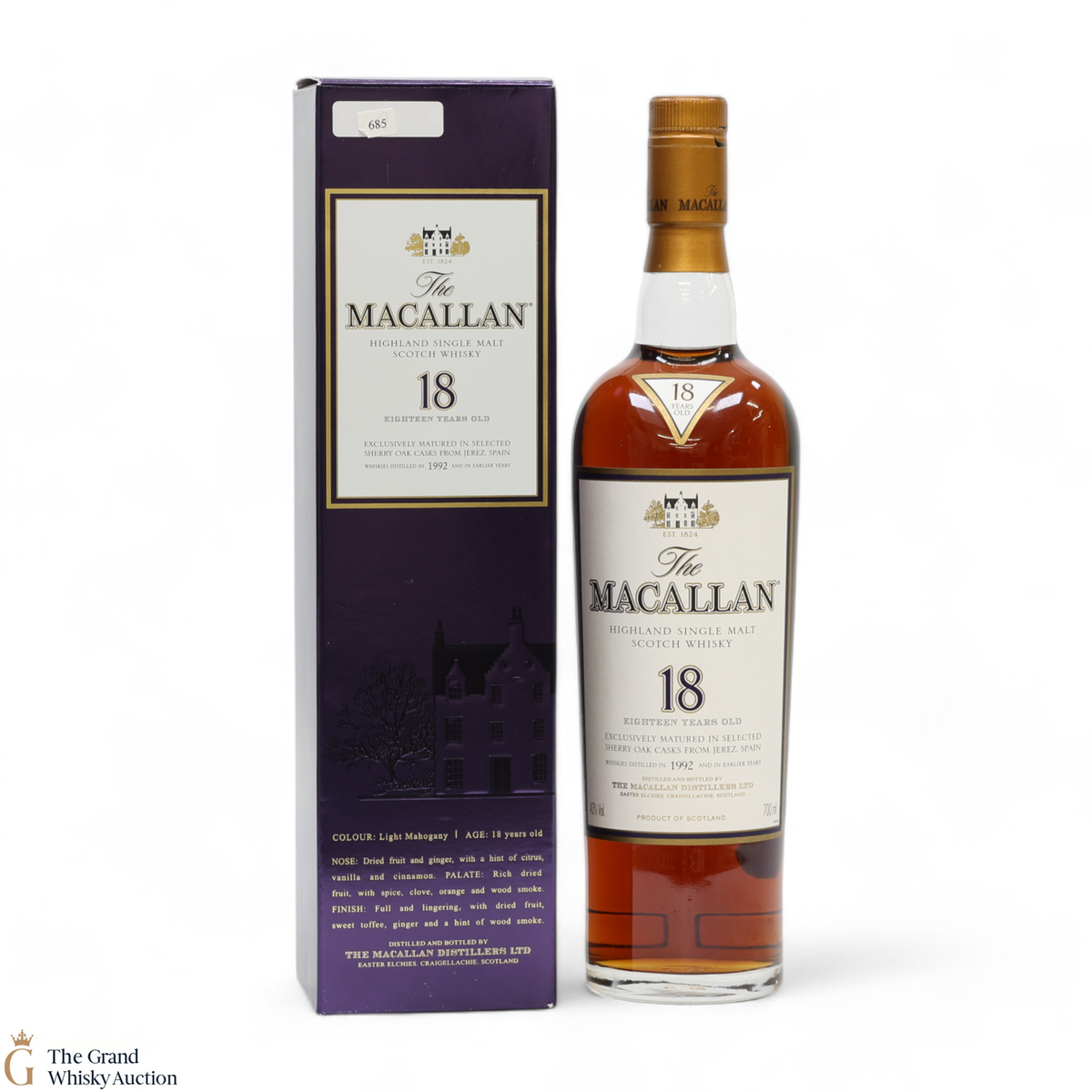 Macallan - 18 Year Old Sherry Oak (1992)