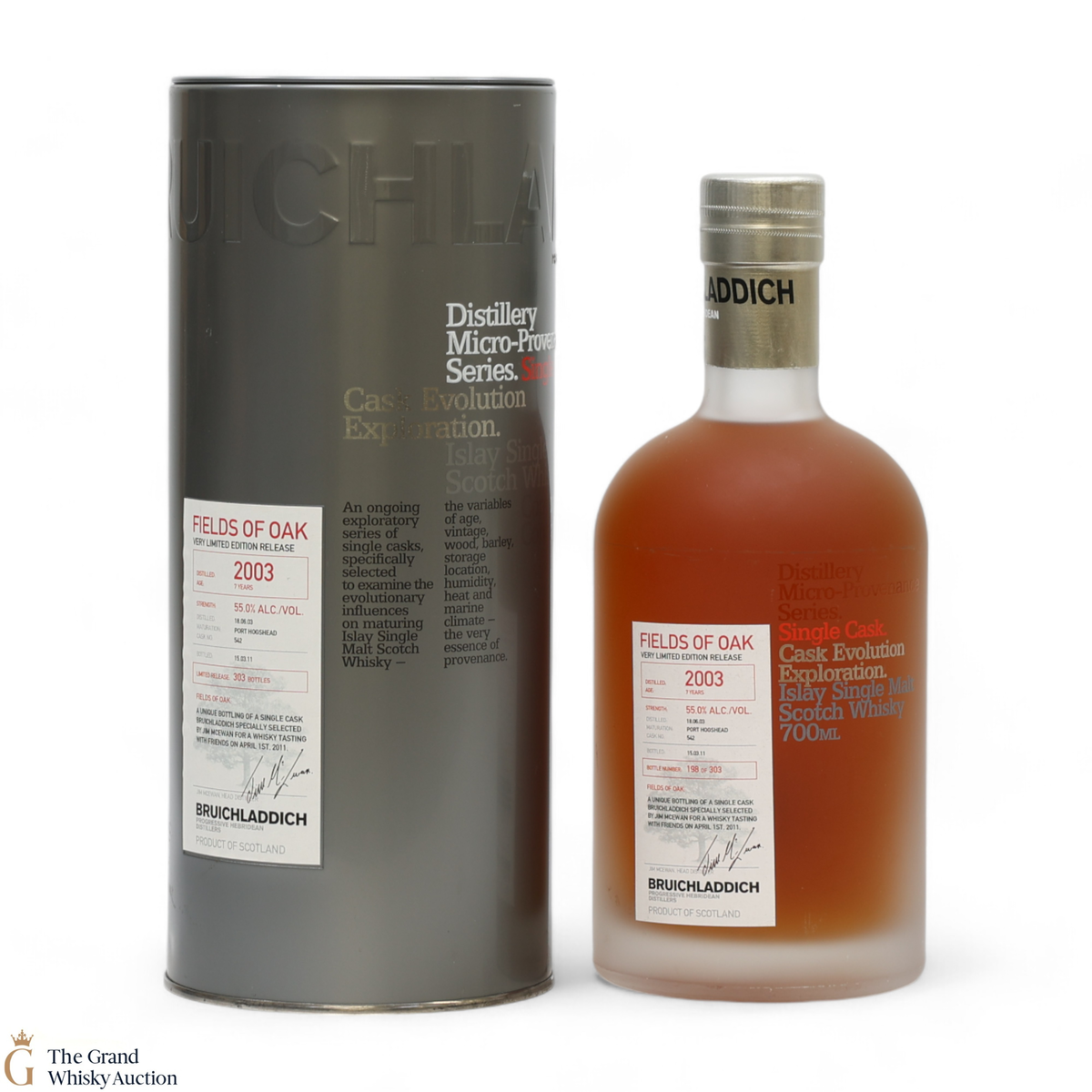 Bruichladdich - 7 Year Old 2003 - Micro Provenance Single Cask #542 - Jim McEwan Friends Selection