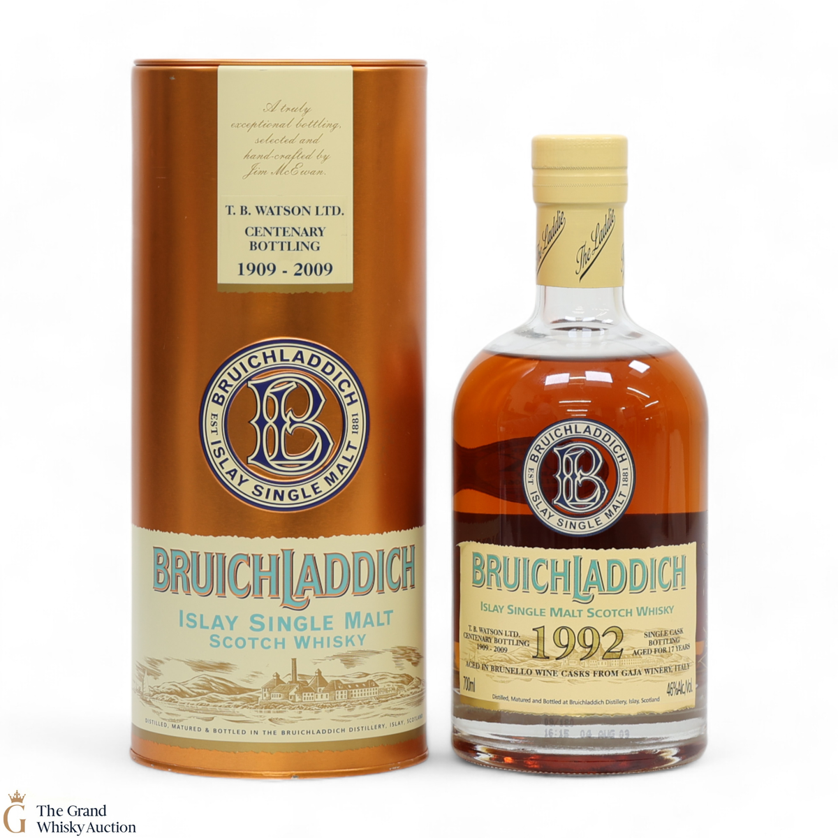 Bruichladdich - 17 Year Old 1992 - Centenary Bottling 1909-2009 (SIGNED)