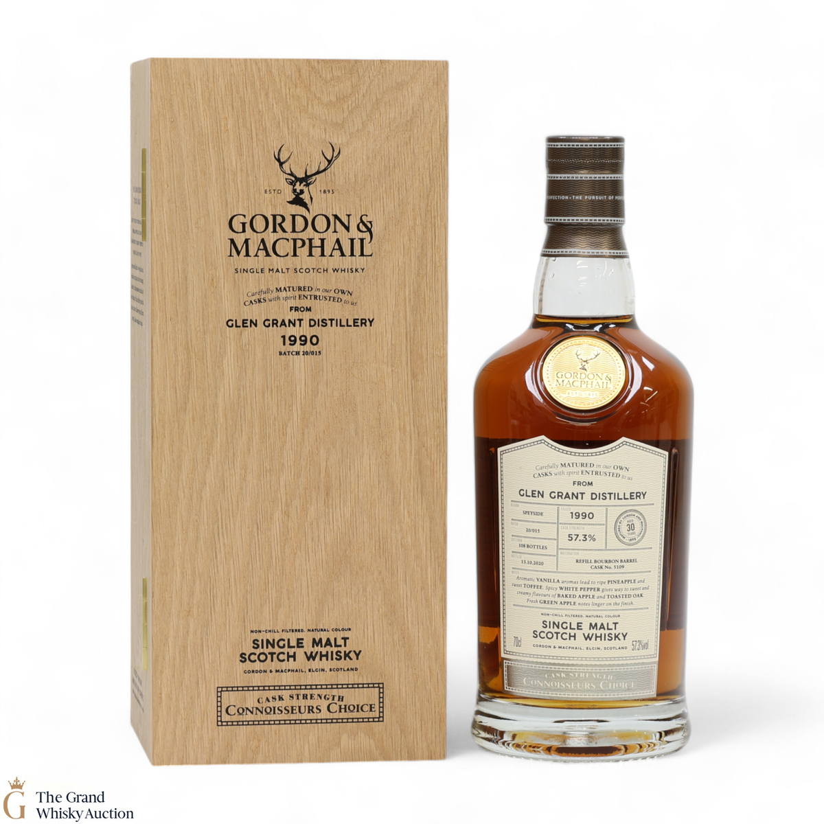 Glen Grant - 30 Year Old 1990 #5109 - Gordon & MacPhail Connoisseurs Choice
