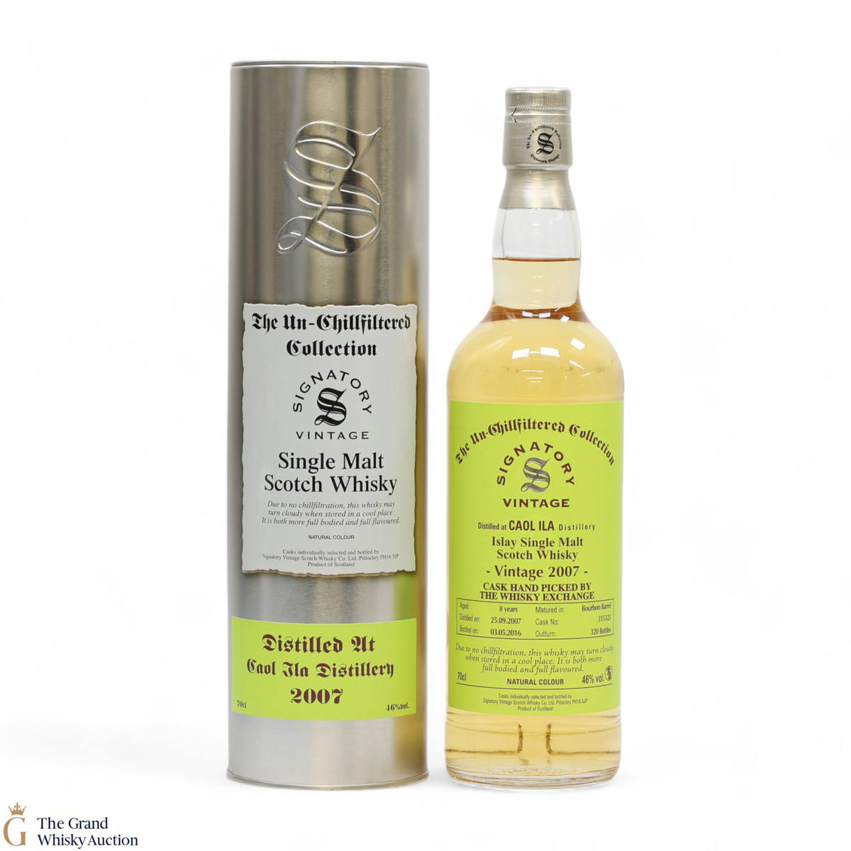 Caol Ila - 8 Year Old 2007 #315325 - Signatory  Vintage - The Whisky Exchange