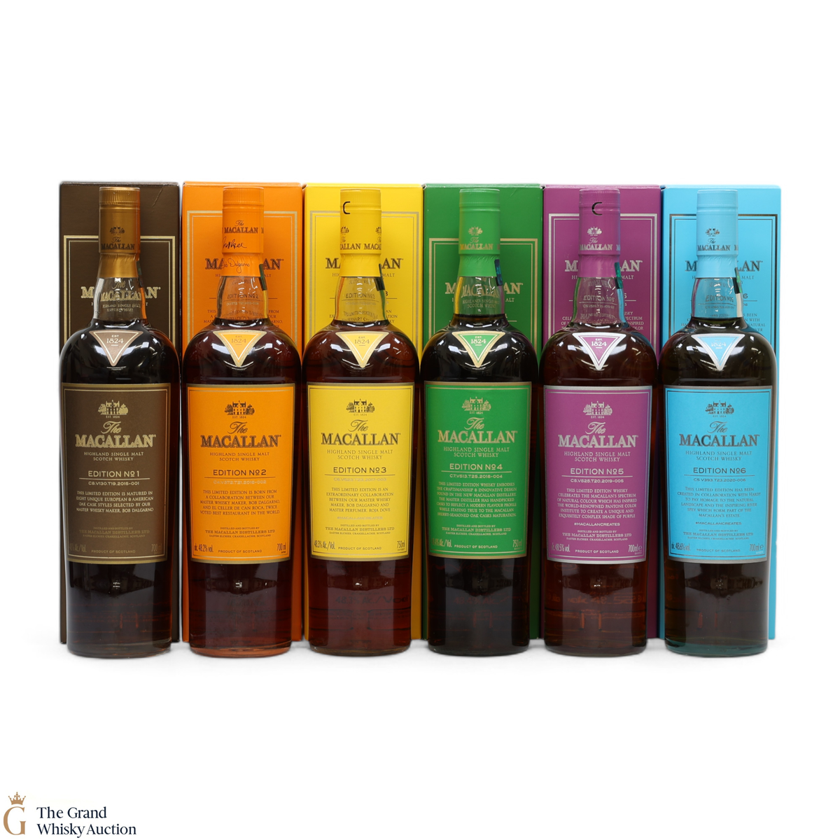 Macallan - Edition No.1,2,3,4,5 & 6 (6x70cl)