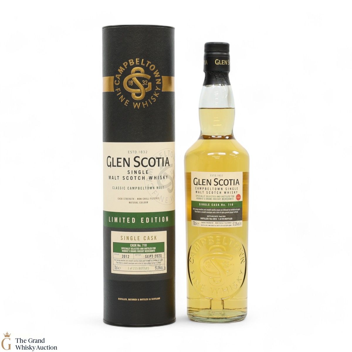 Glen Scotia - 2012 Single Cask #710 - Robbie's Drams - Limited Edition