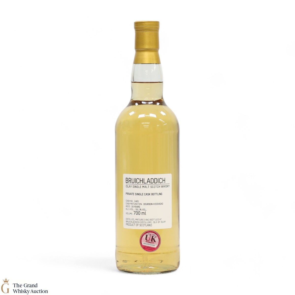 Bruichladdich - 19 Year Old - 1st Fill Bourbon Hogshead #1401 - Private Cask