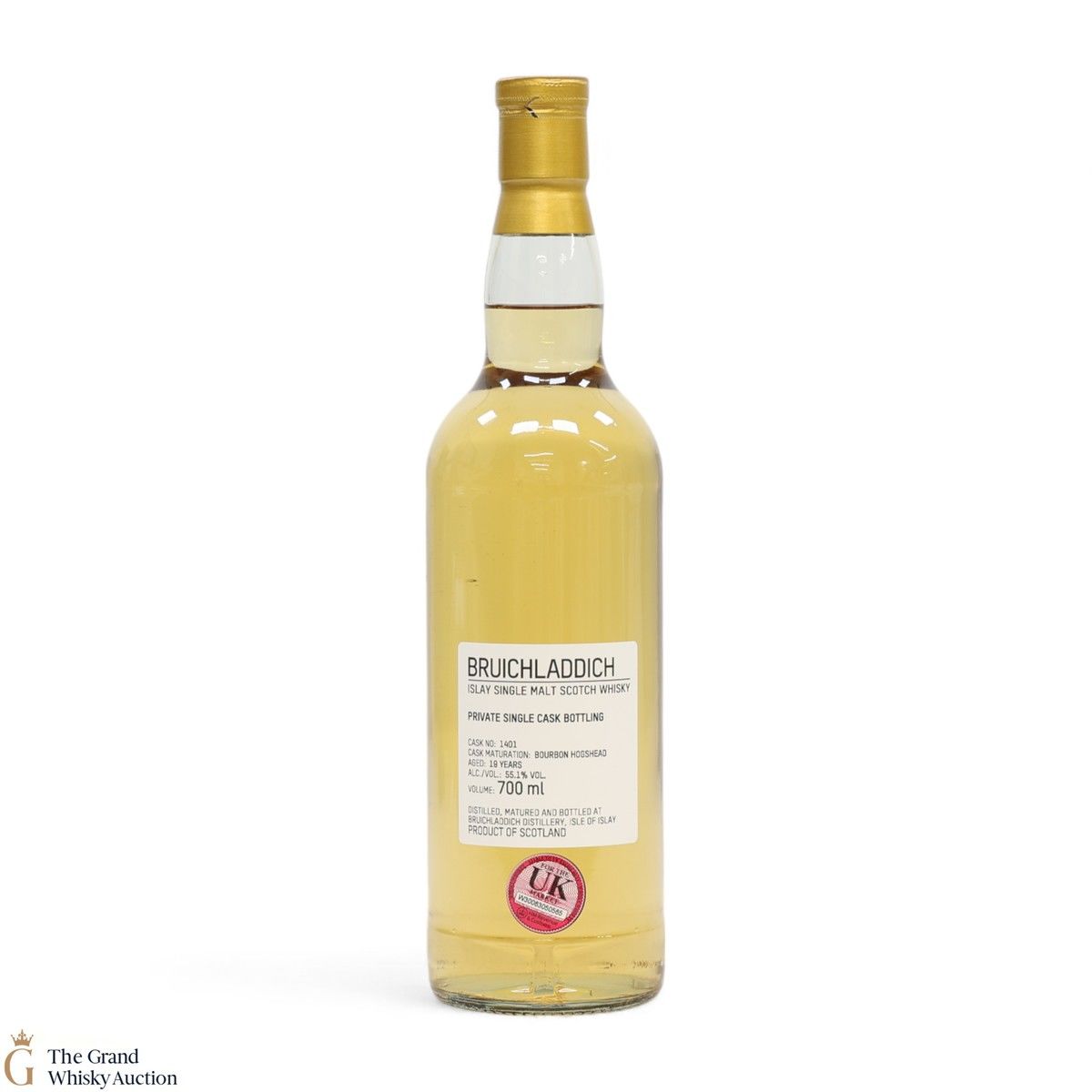 Bruichladdich - 19 Year Old - 1st Fill Bourbon Hogshead #1401 - Private Cask