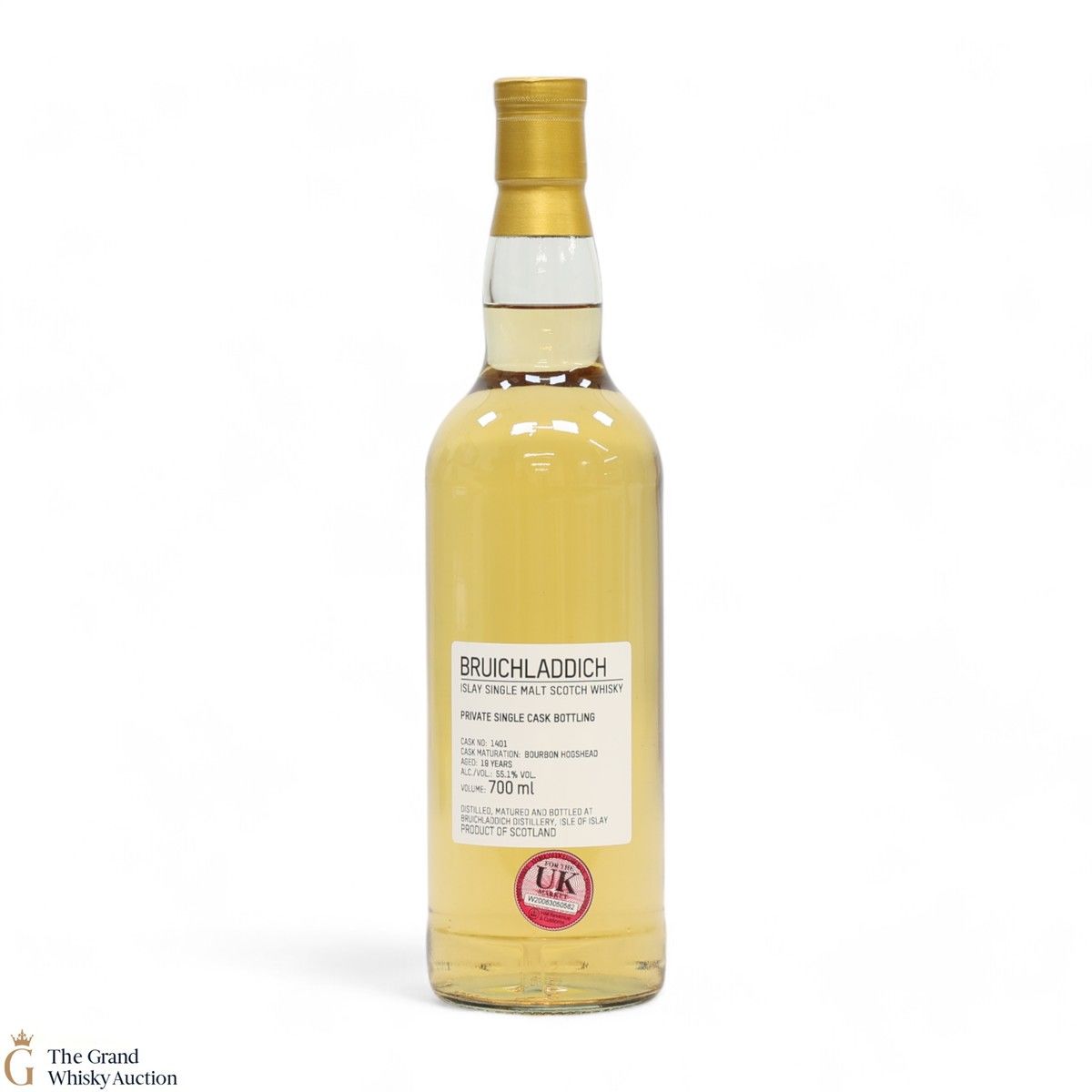 Bruichladdich - 19 Year Old - 1st Fill Bourbon Hogshead #1401 - Private Cask
