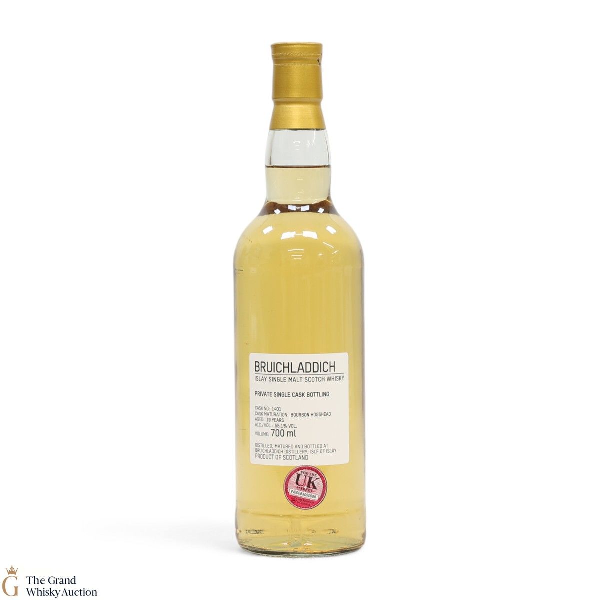 Bruichladdich - 19 Year Old - 1st Fill Bourbon Hogshead #1401 - Private Cask