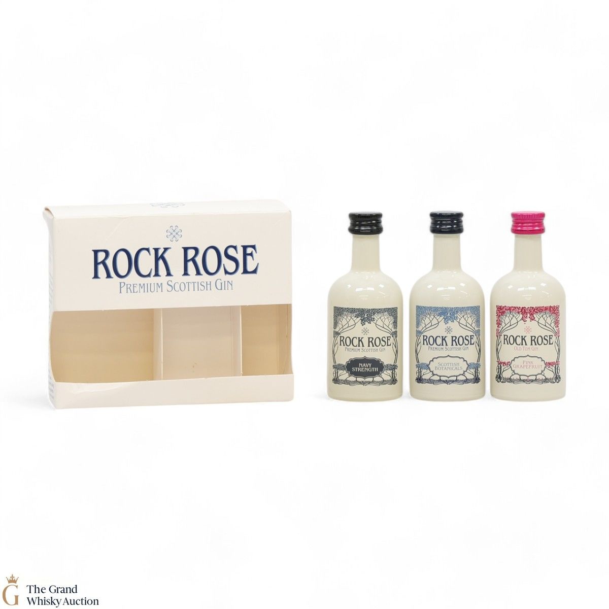 Rock Rose - Premium Scottish Gin - Collection Gift Set (3 x 5cl)