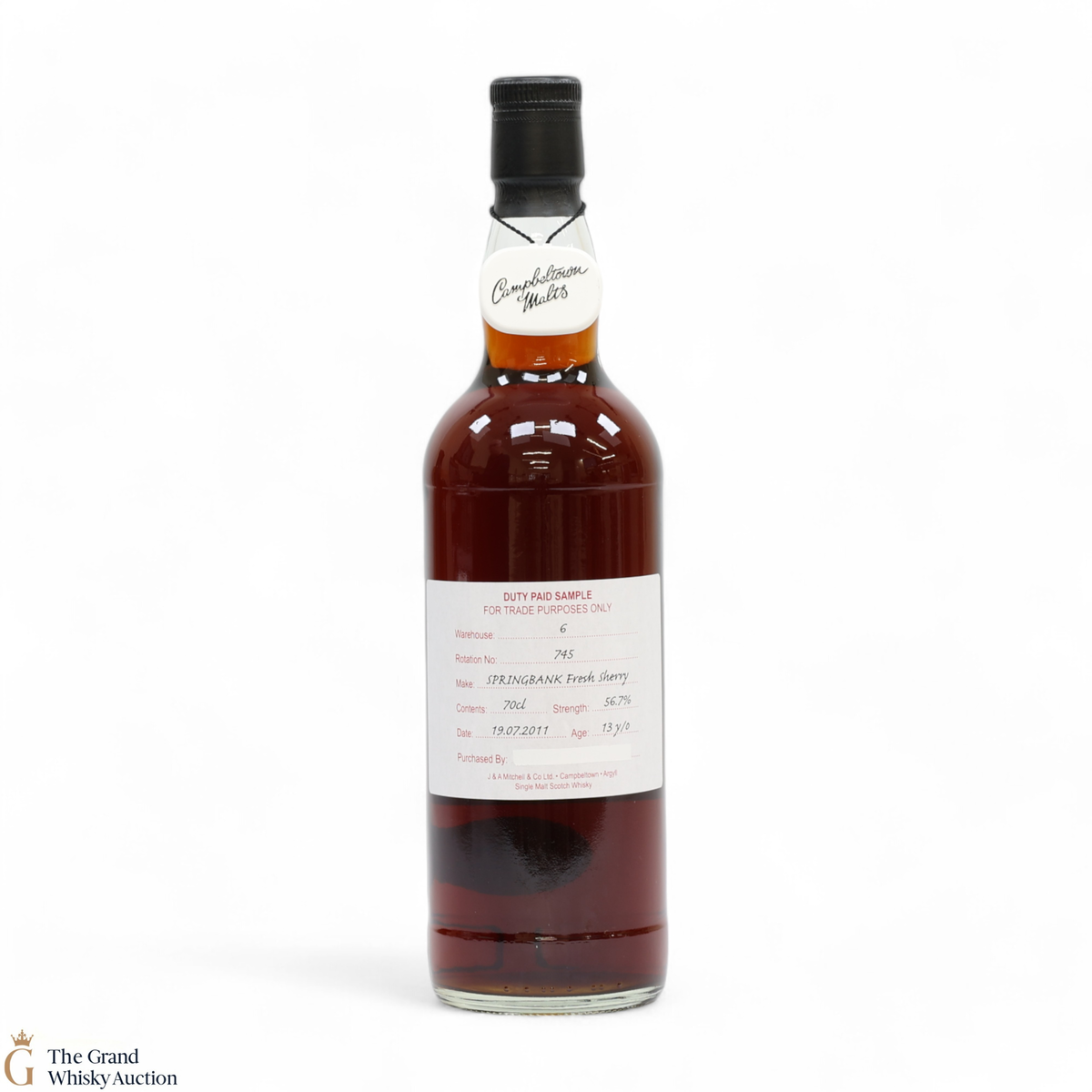 Springbank - 13 Year Old 2011 Fresh Sherry - Duty Paid Sample 56.7%