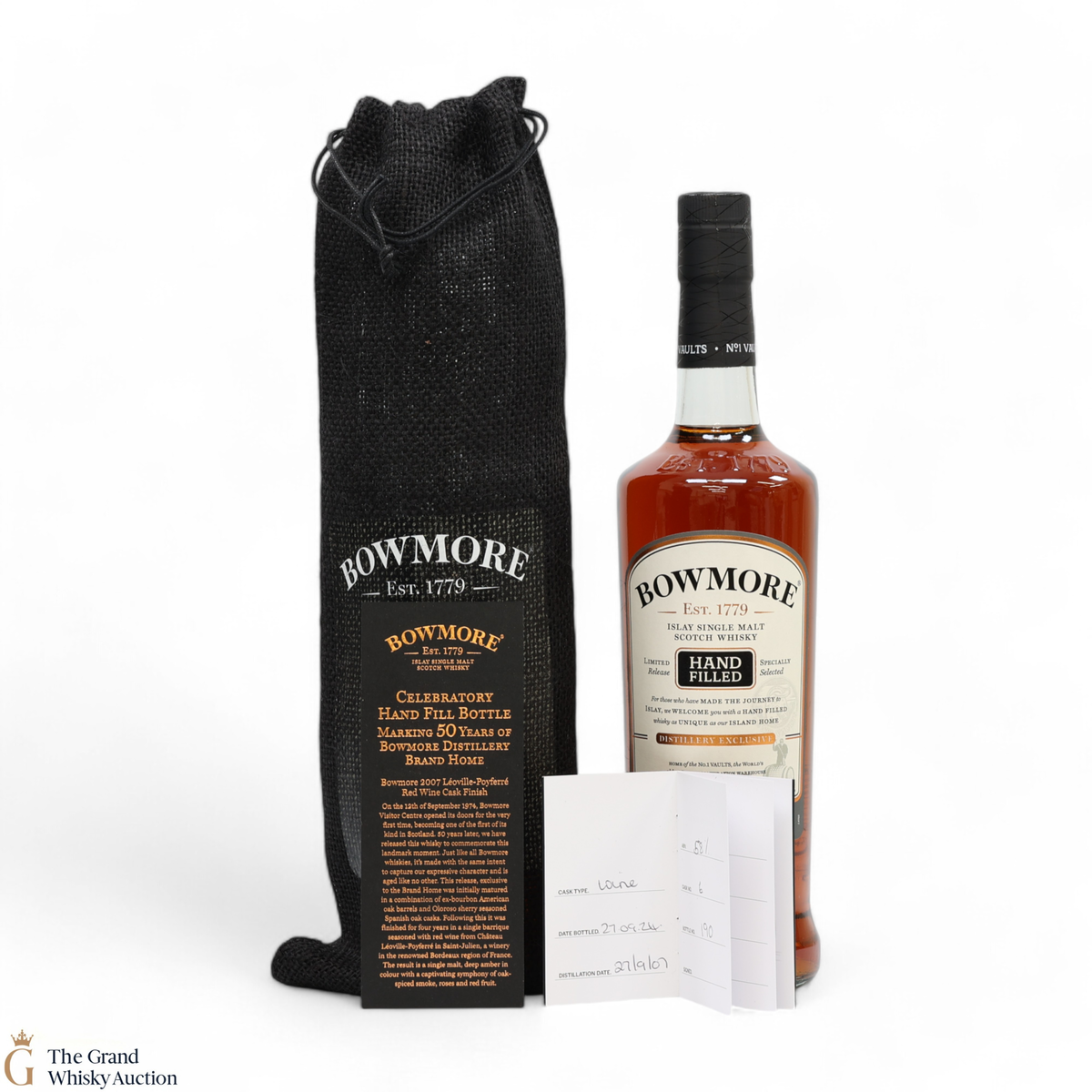Bowmore - 17 Year Old 2007 - Celebratory Hand Fill Bottle - 50 Years of Bowmore Distillery