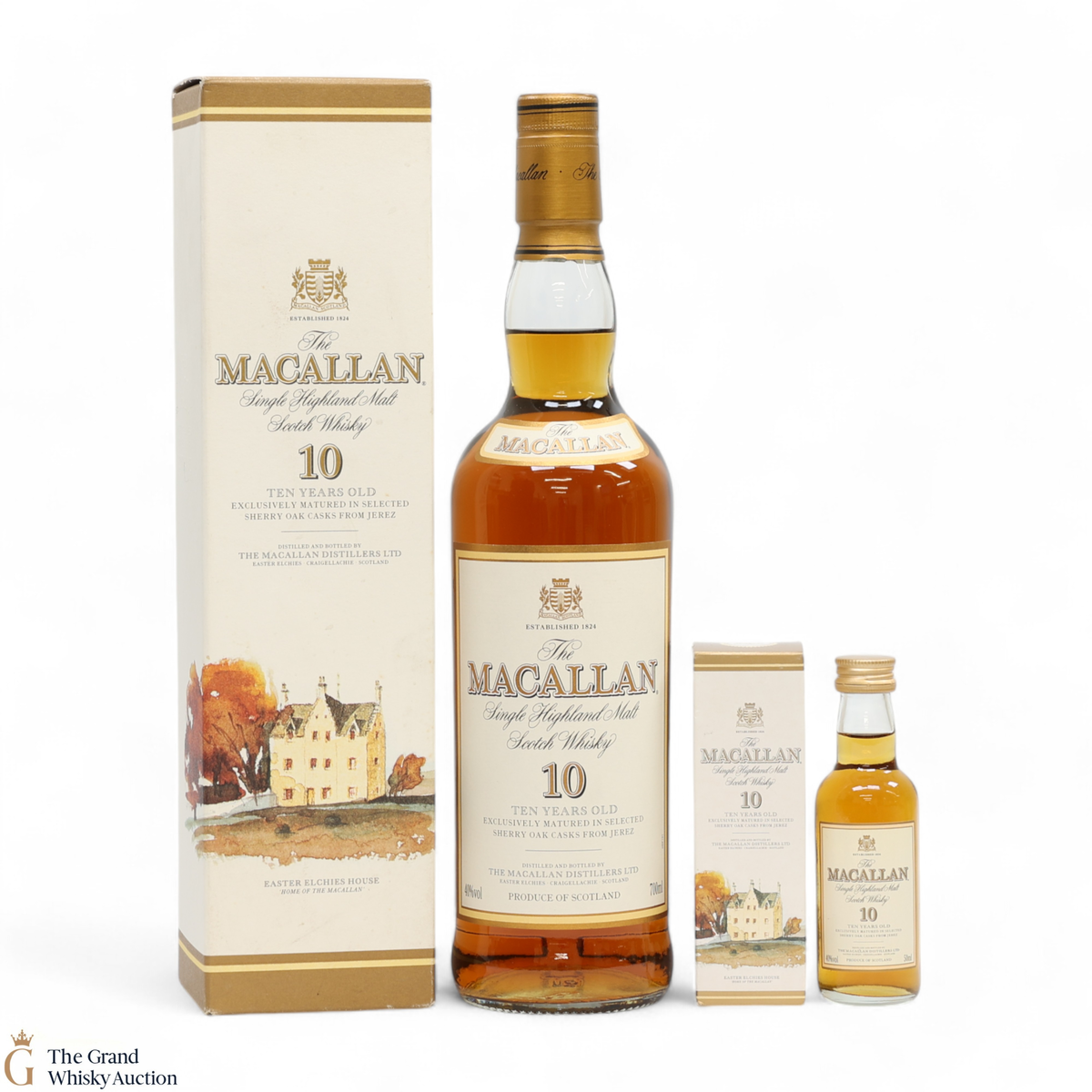 Macallan - 10 Year Old 2000s (1 x 70cl & 1 x 5cl)