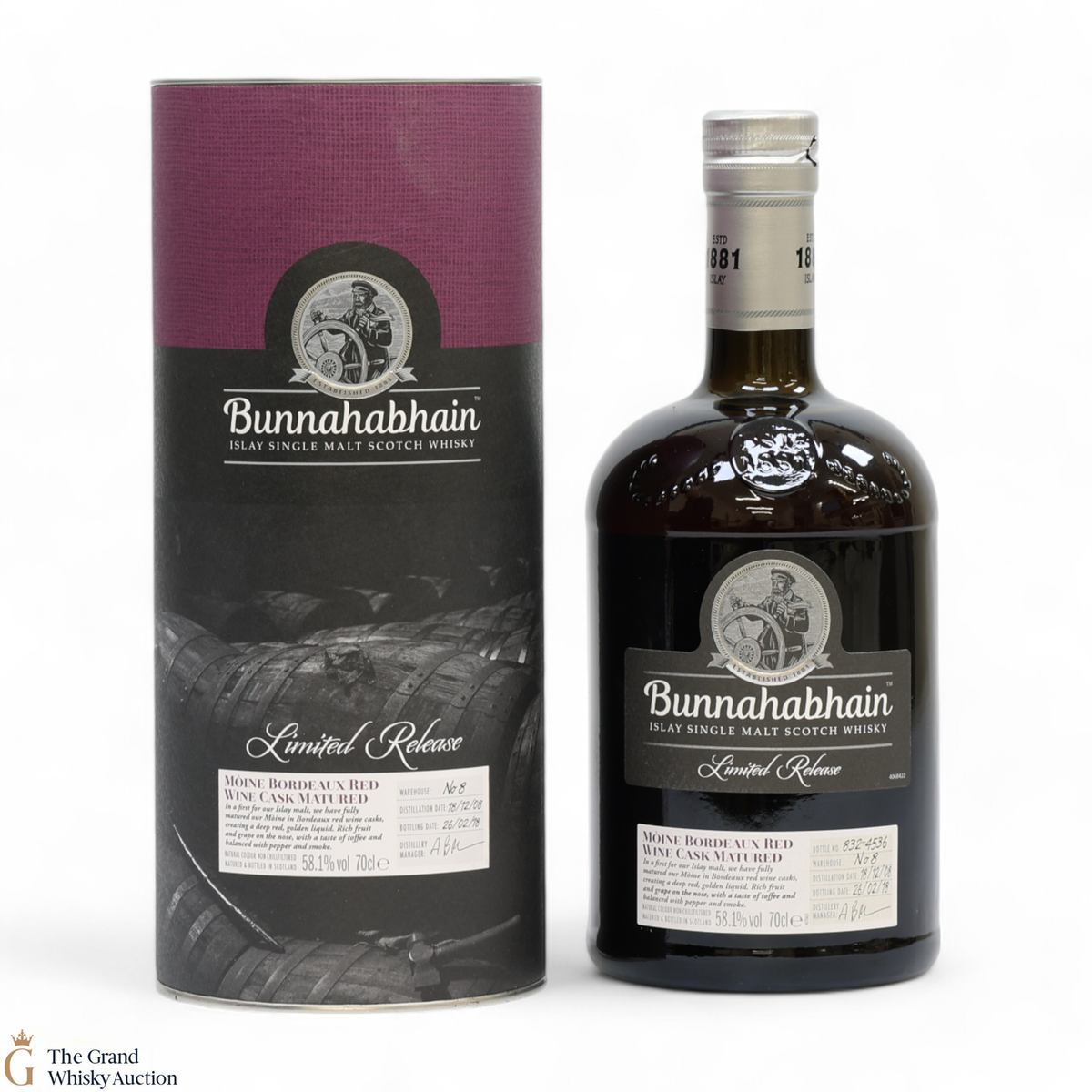 Bunnahabhain - 2008 Moine Bordeaux Red Wine Cask