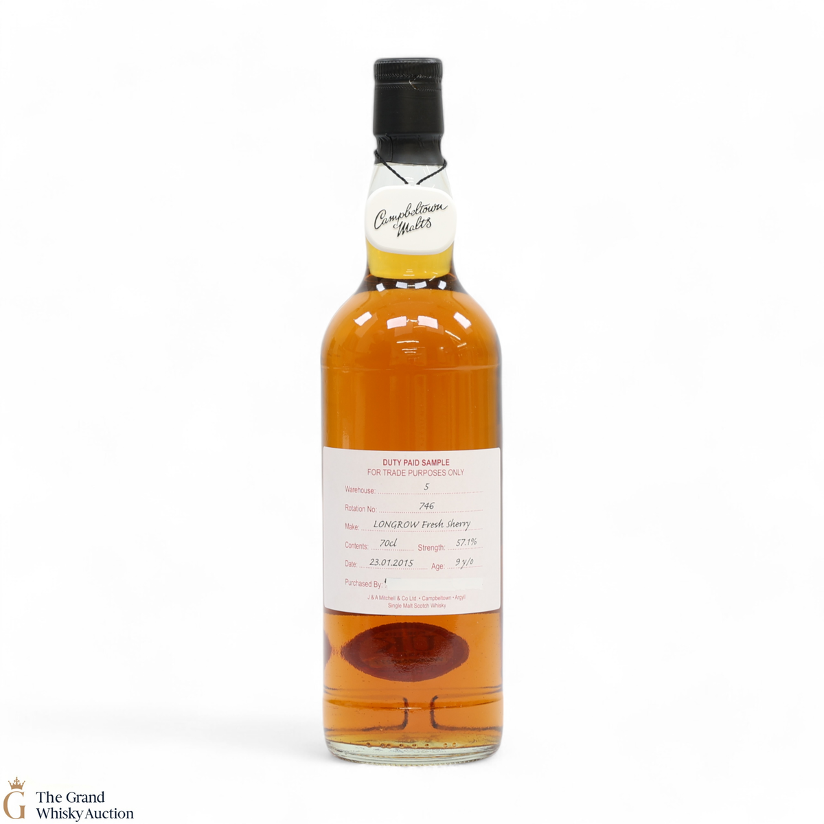 Longrow - 9 Year Old 2015 Fresh Sherry - Duty Paid Sample 57.1%
