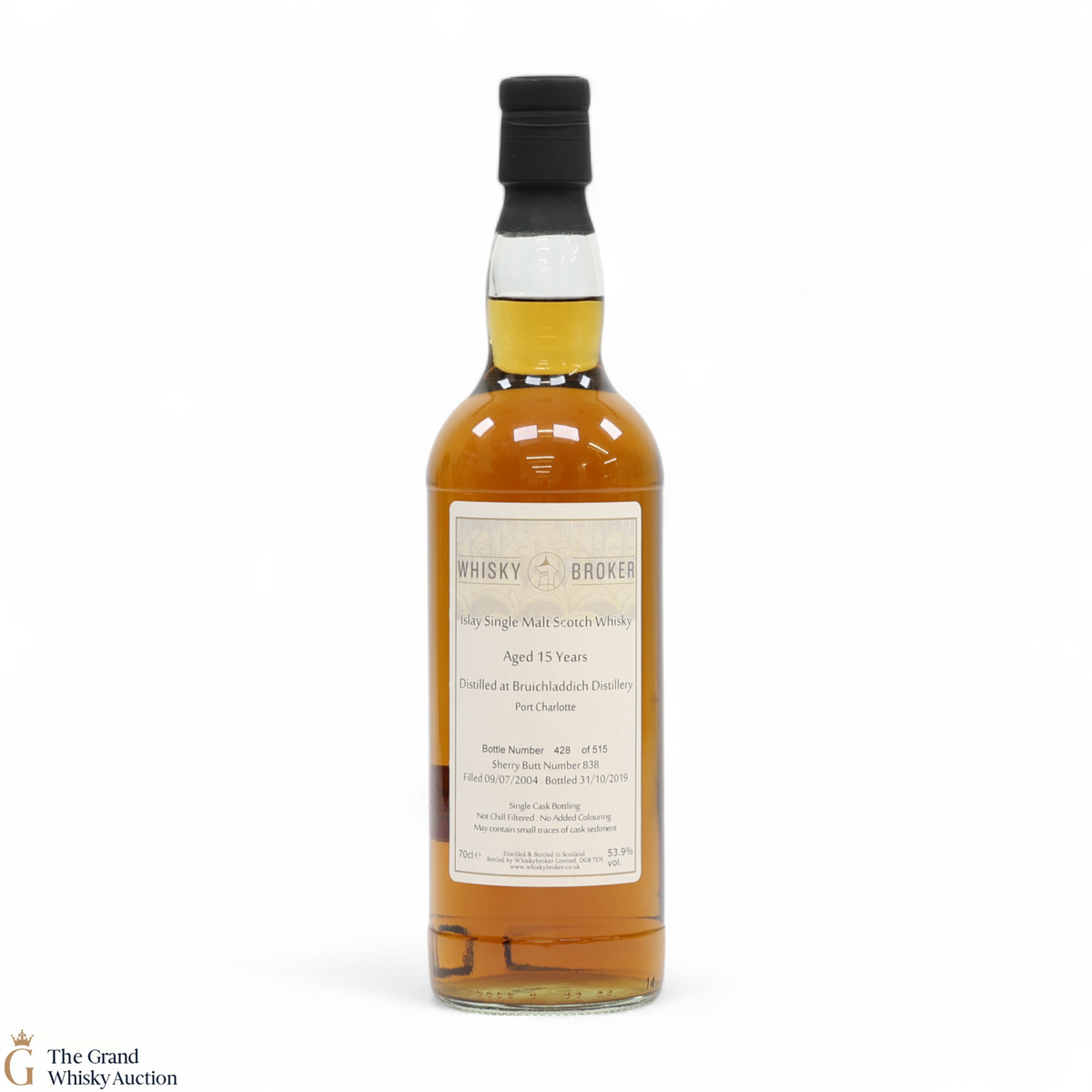 Bruichladdich (Port Charlotte) - 15 Year Old 2004 - Sherry Butt Single Cask #838 - Whisky Broker