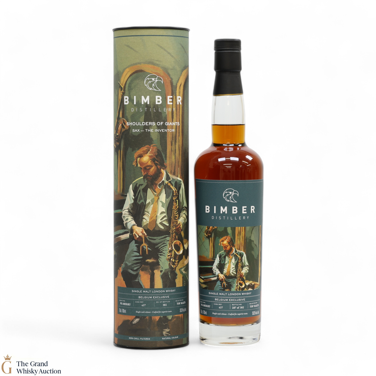 Bimber - PX Sherry Single Cask #437 - Shoulders Of Giants - Sax The Inventor - Belgium Exclusive