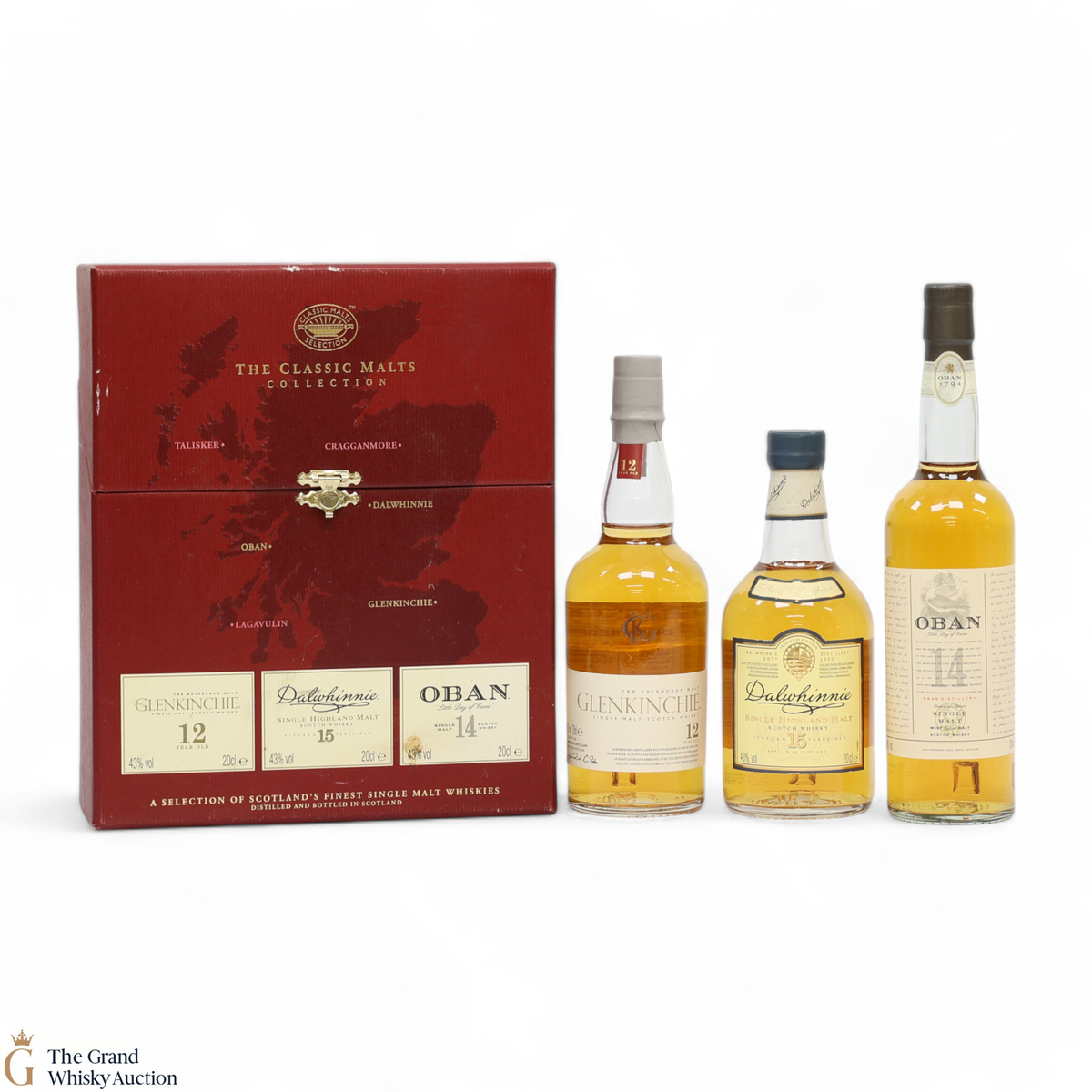Classic Malts Collection - Glenkinchie, Dalwhinnie & Oban (3 x 20cl)