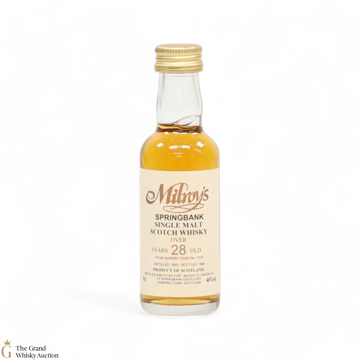Springbank - 28 Year Old 1965 - Sherry Cask #1210 - Milroy's (5cl)