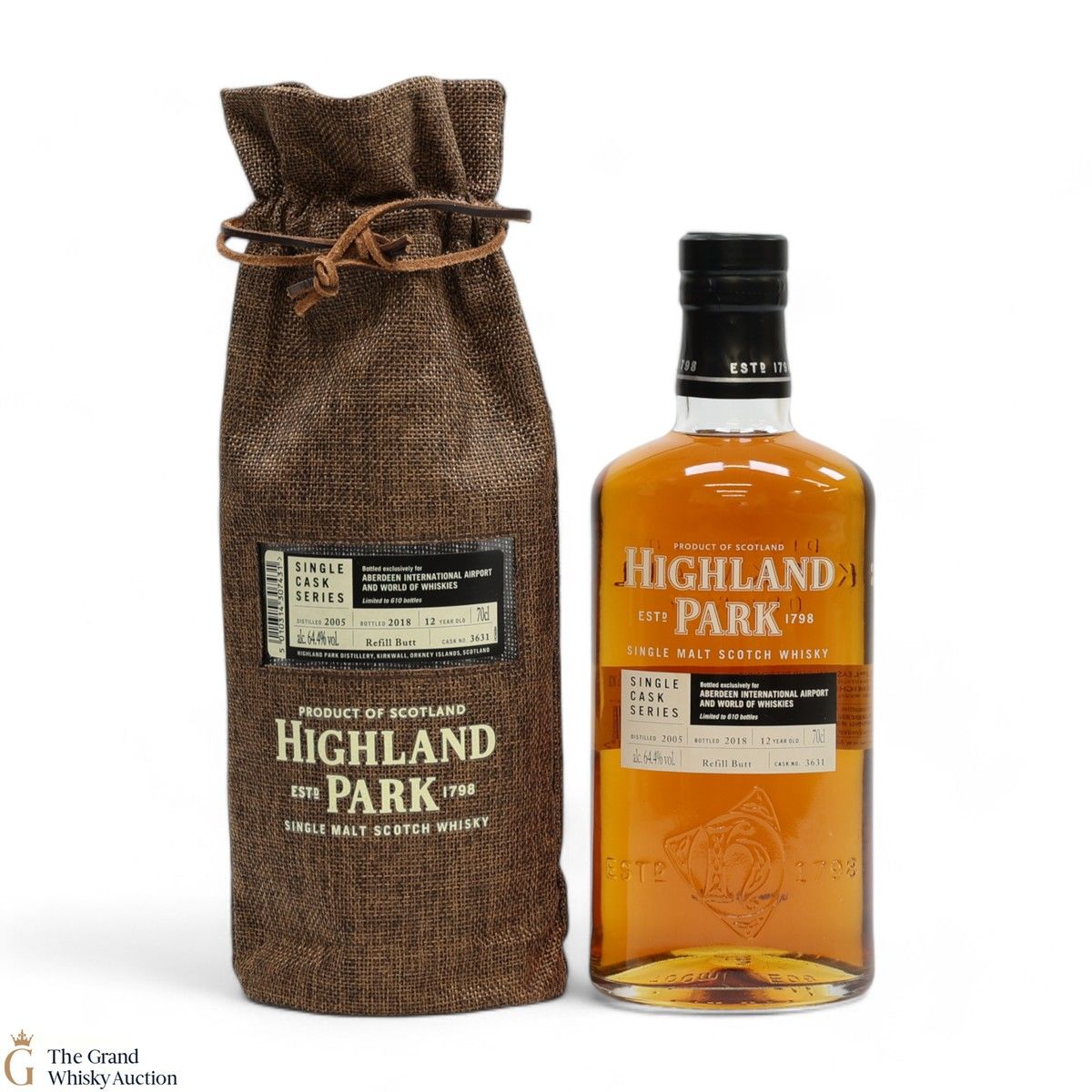 Highland Park - 12 Years Old - Single Cask Series Aberdeen Airport #3631