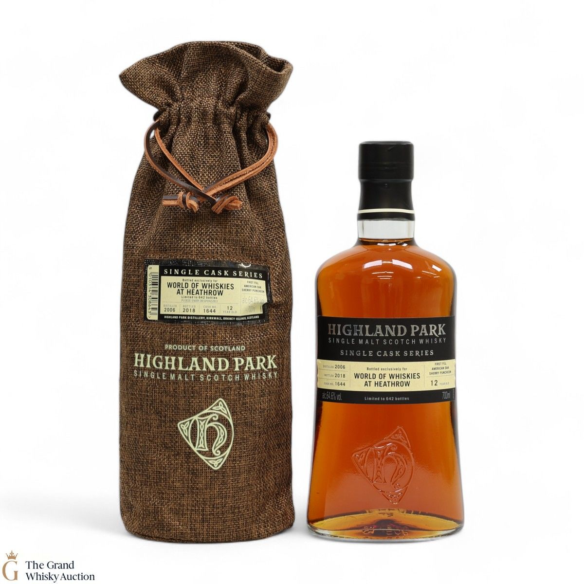 Highland Park - 12 Year Old - Single Cask #1644 - Heathrow and World of Whiskies