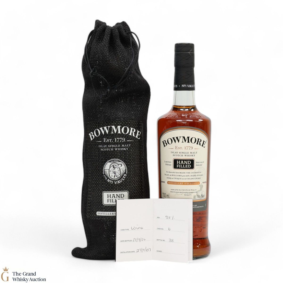 Bowmore - 17 Year Old 2007 - Celebratory Hand Fill Bottle - 50 Years of Bowmore Distillery