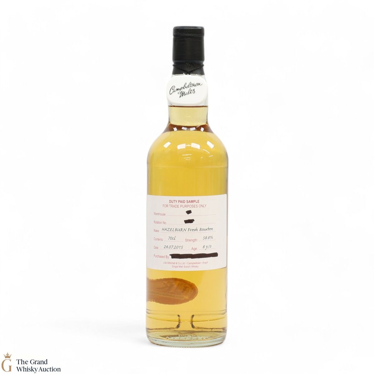 Hazelburn - 8 Year Old 2015 Fresh Bourbon - Duty Paid Sample 58.8%