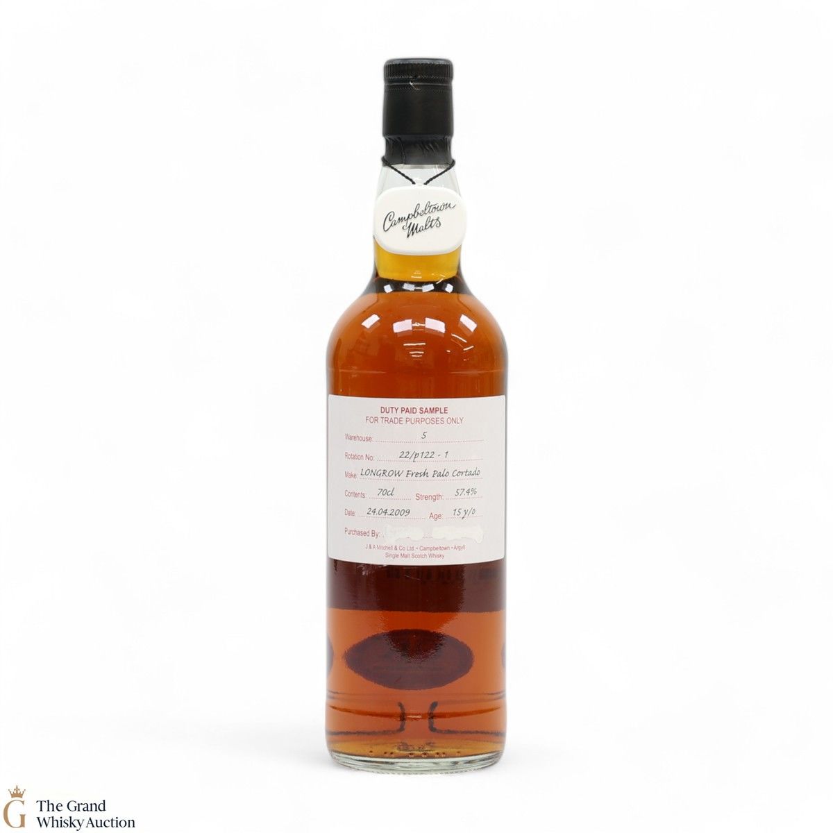 Longrow - 15 Year Old 2009 Fresh Palo Cortado - Duty Paid Sample 57.4%