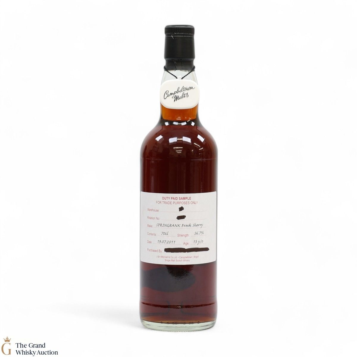 Springbank - 13 Year Old 2011 Fresh Sherry - Duty Paid Sample 56.7%
