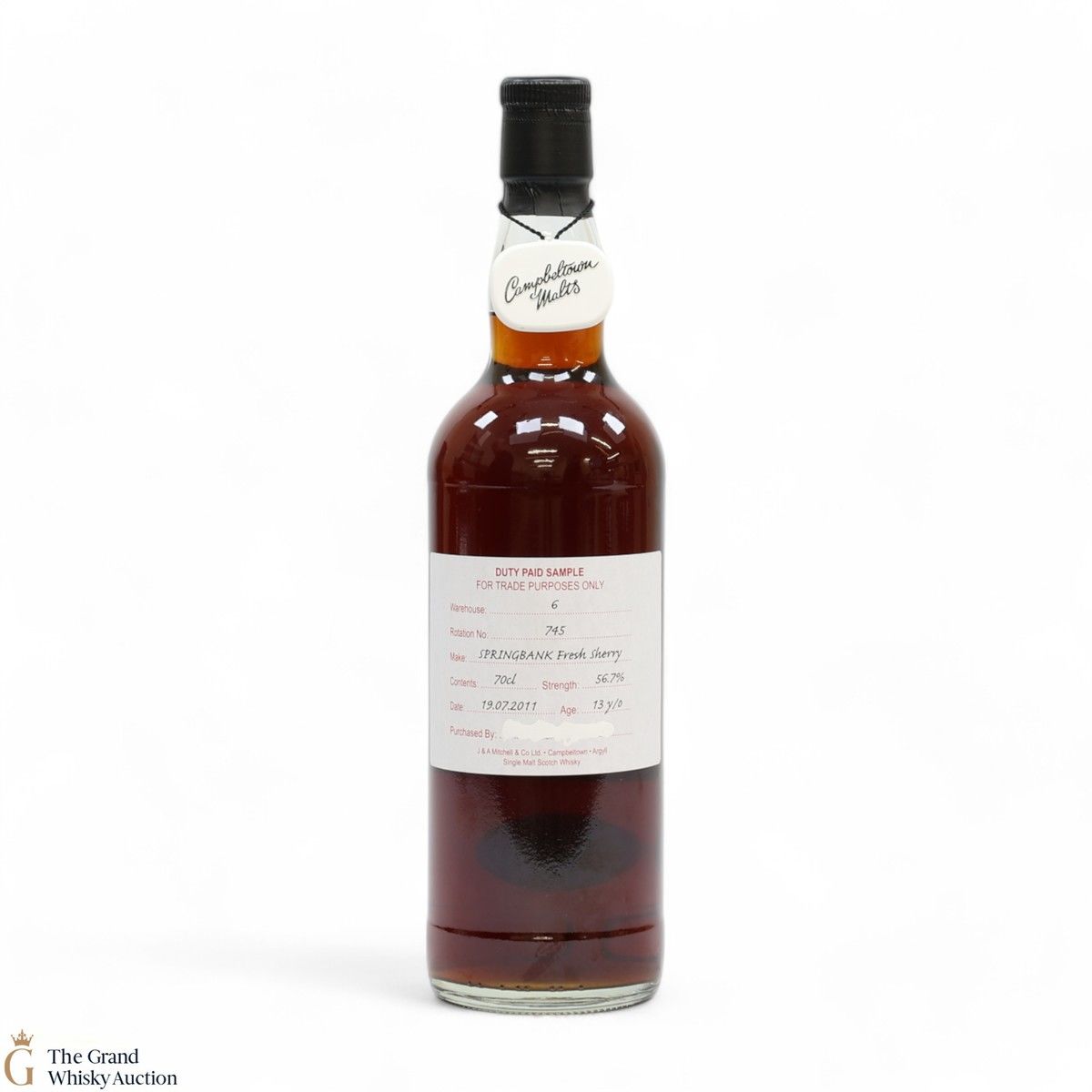 Springbank - 13 Year Old 2011 Fresh Sherry - Duty Paid Sample 56.7%